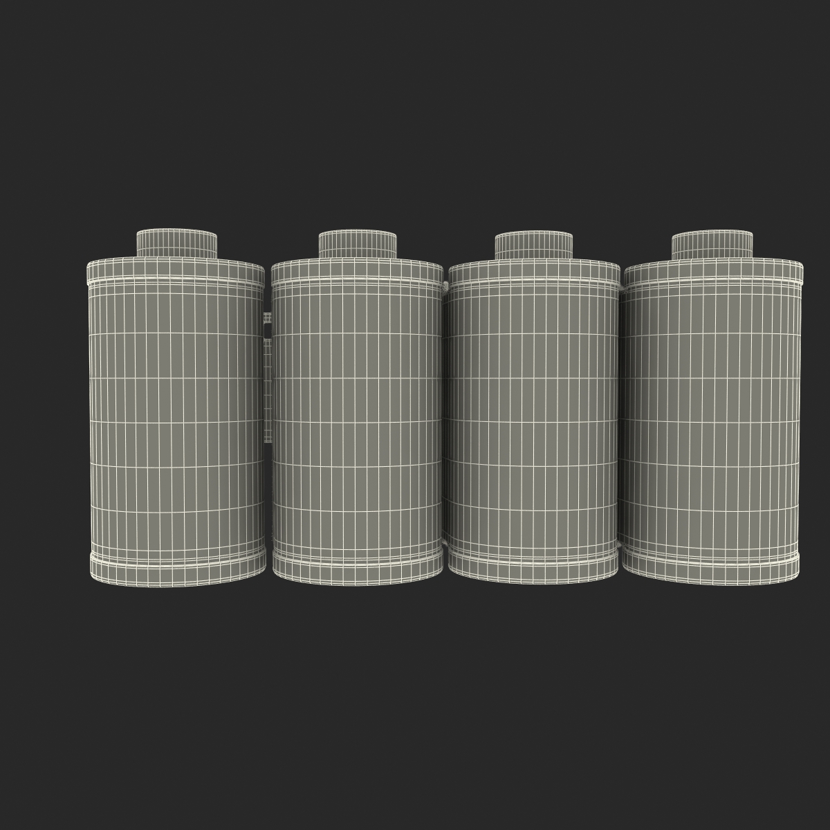 35mm Film Roll Green Set 3D model