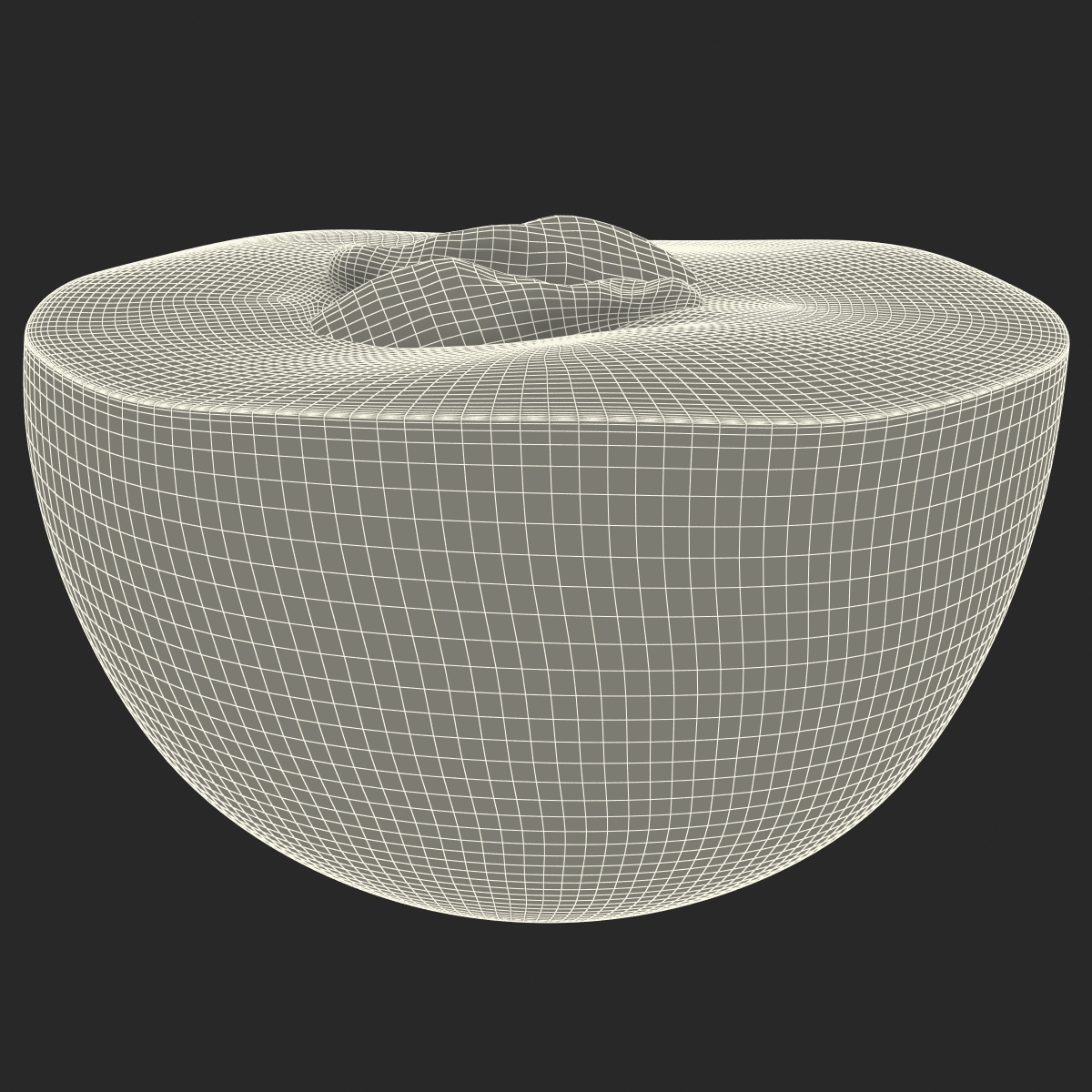 3D model Red Grape Cross Section 3