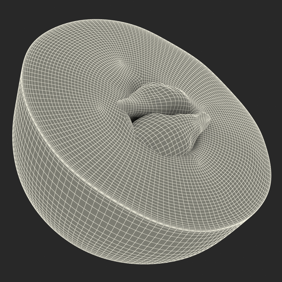 3D model Red Grape Cross Section 3