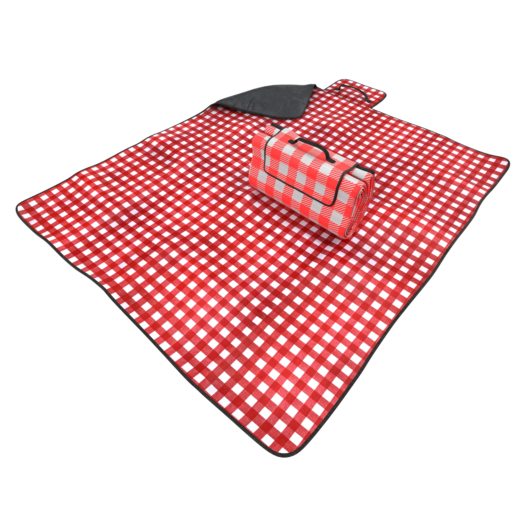 Picnic Blanket Red Set 3D