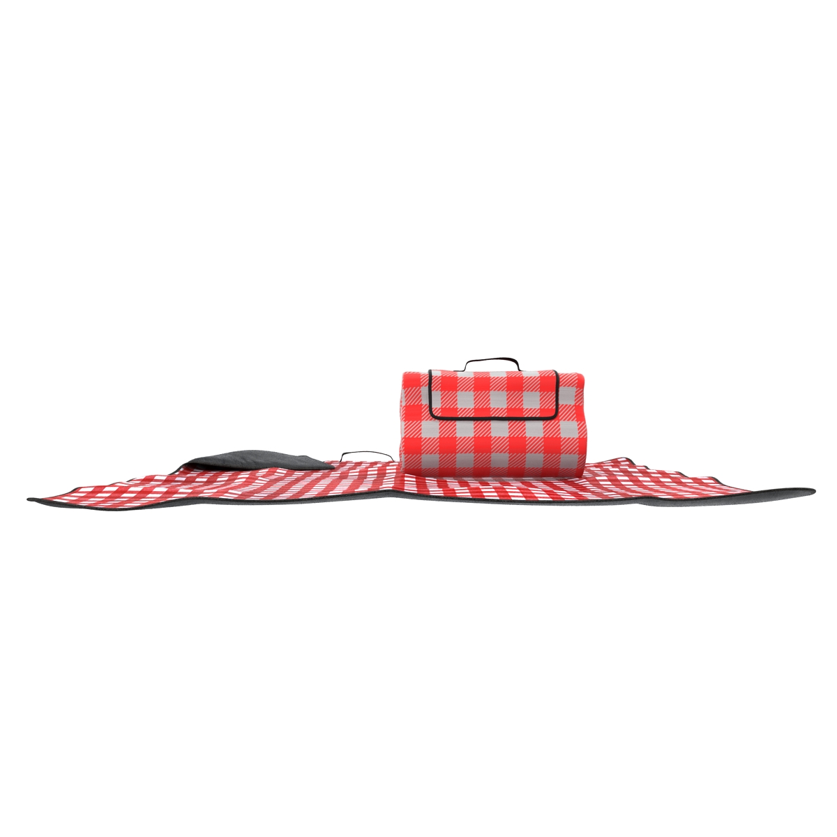 Picnic Blanket Red Set 3D