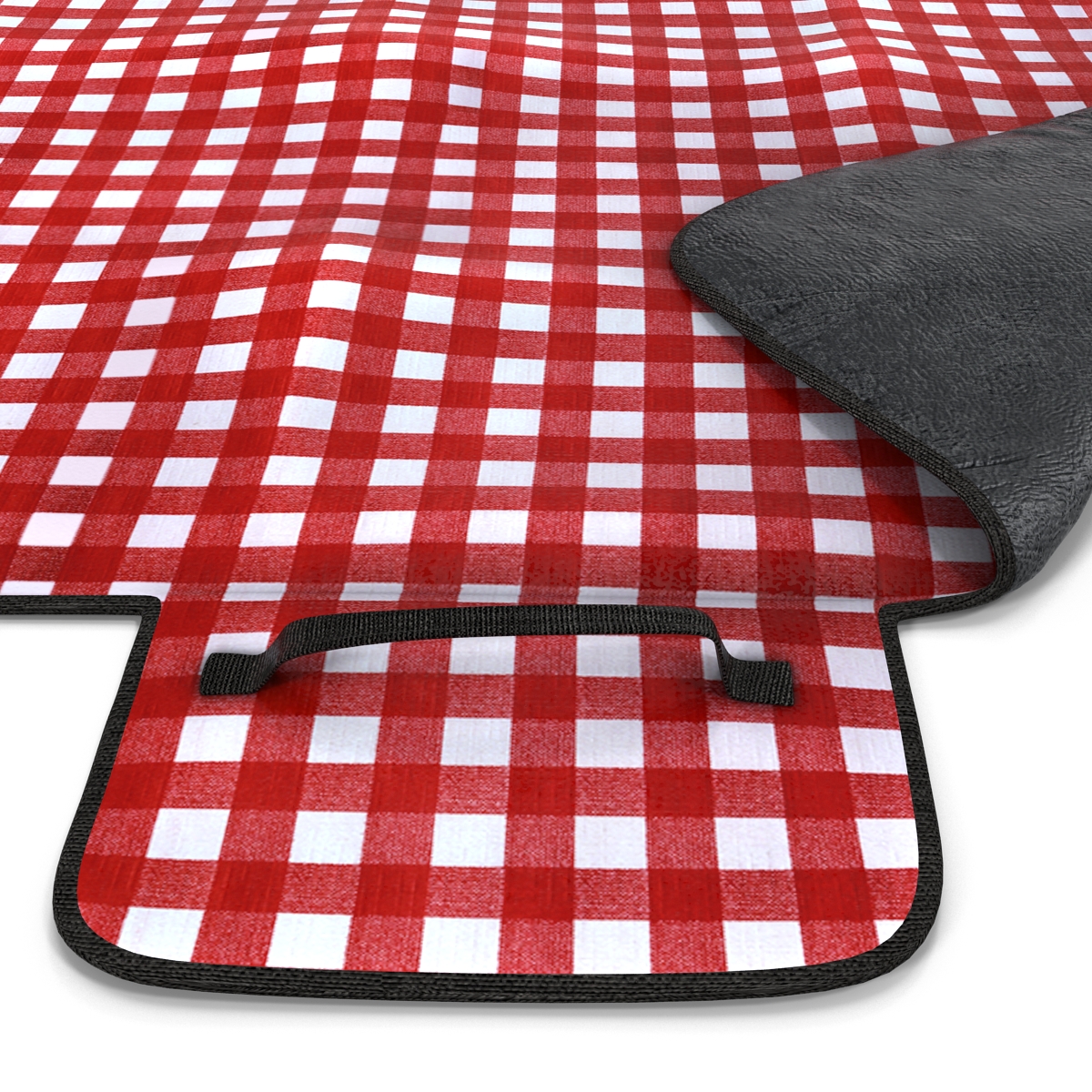 Picnic Blanket Red Set 3D