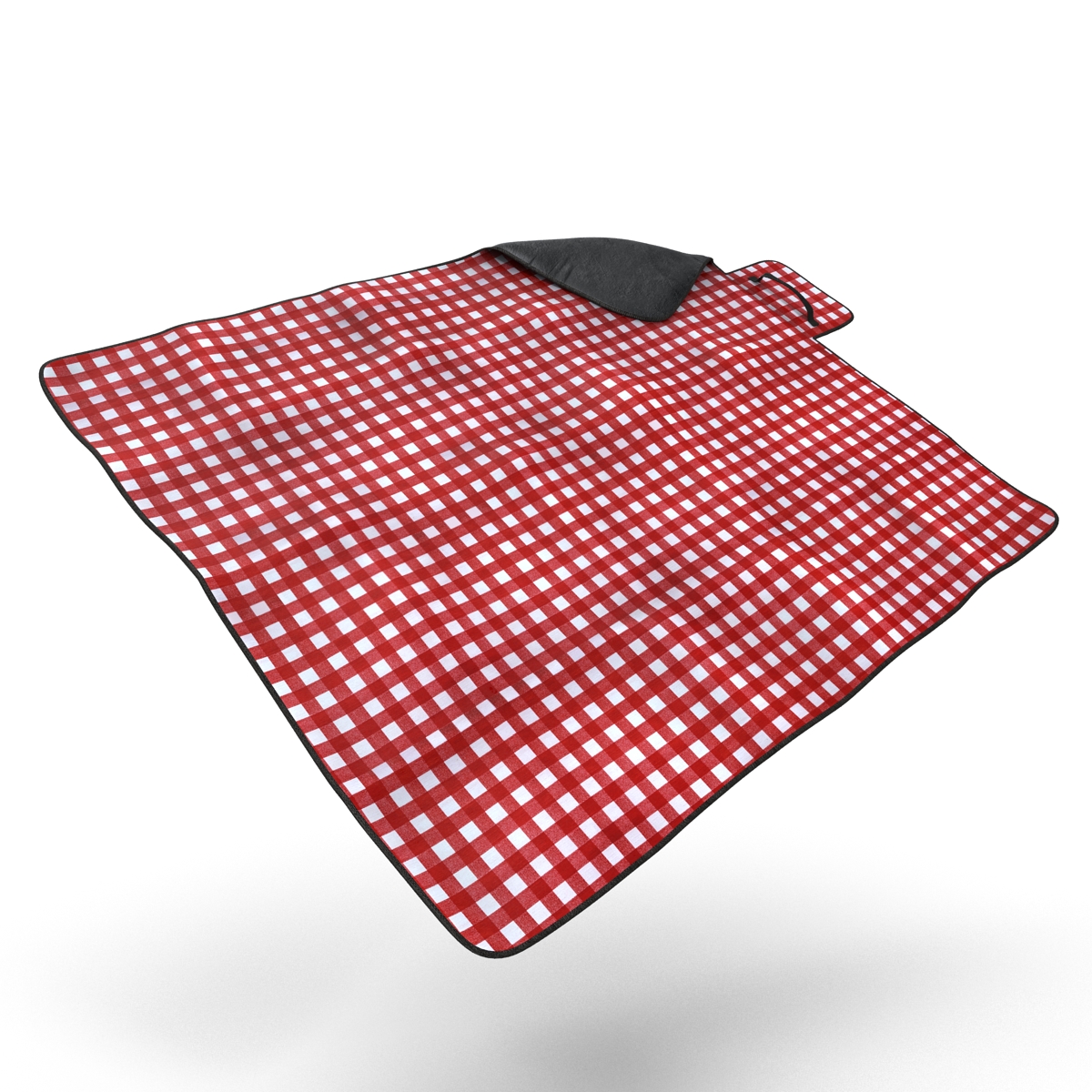 Picnic Blanket Red Set 3D