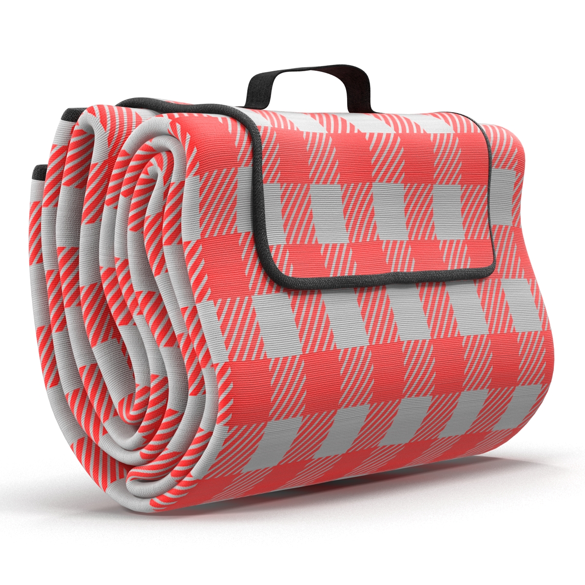 Picnic Blanket Red Set 3D