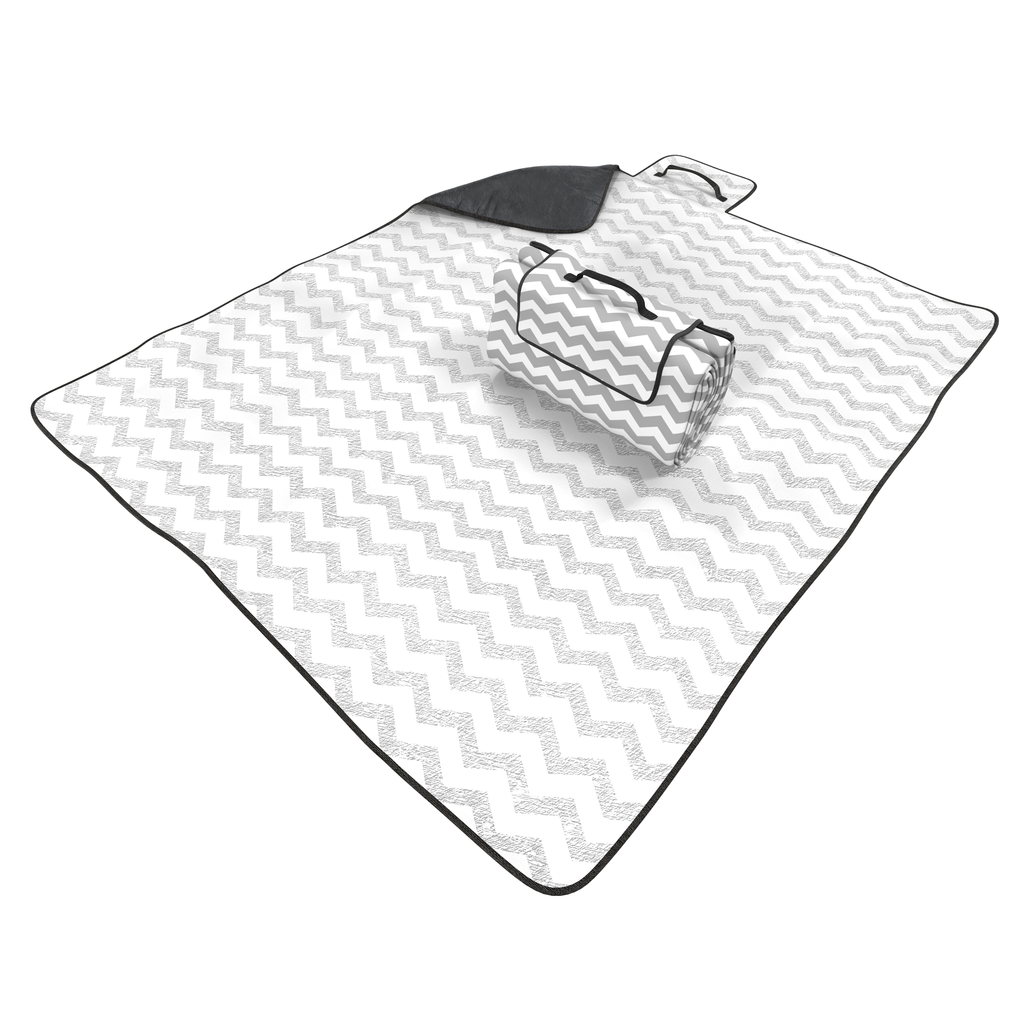 Picnic Blanket White Set 3D model