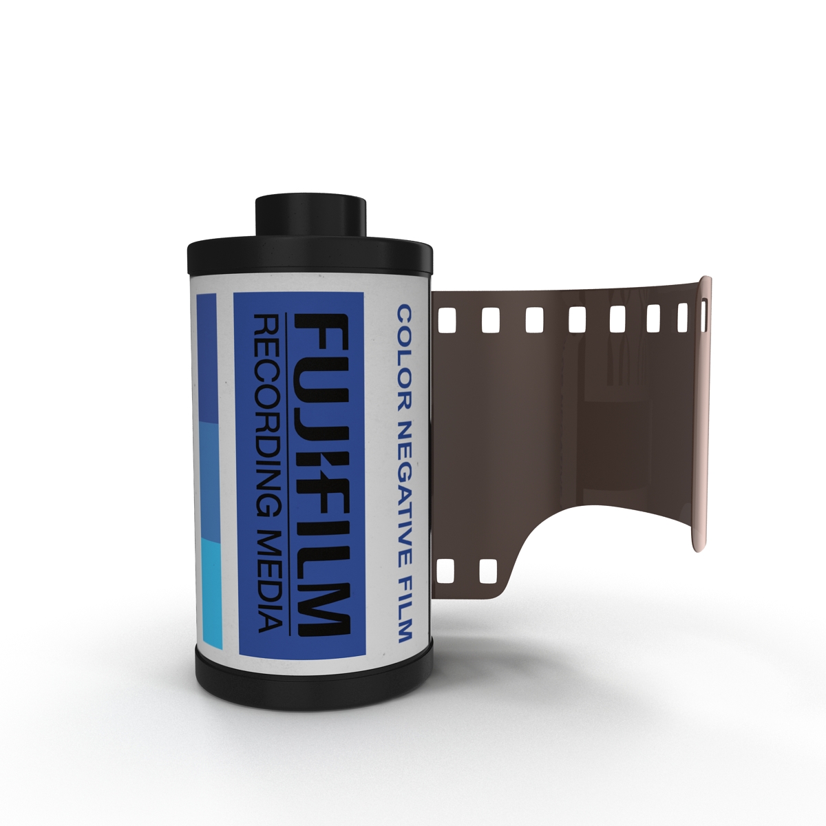 3D 35mm Film Roll Set model