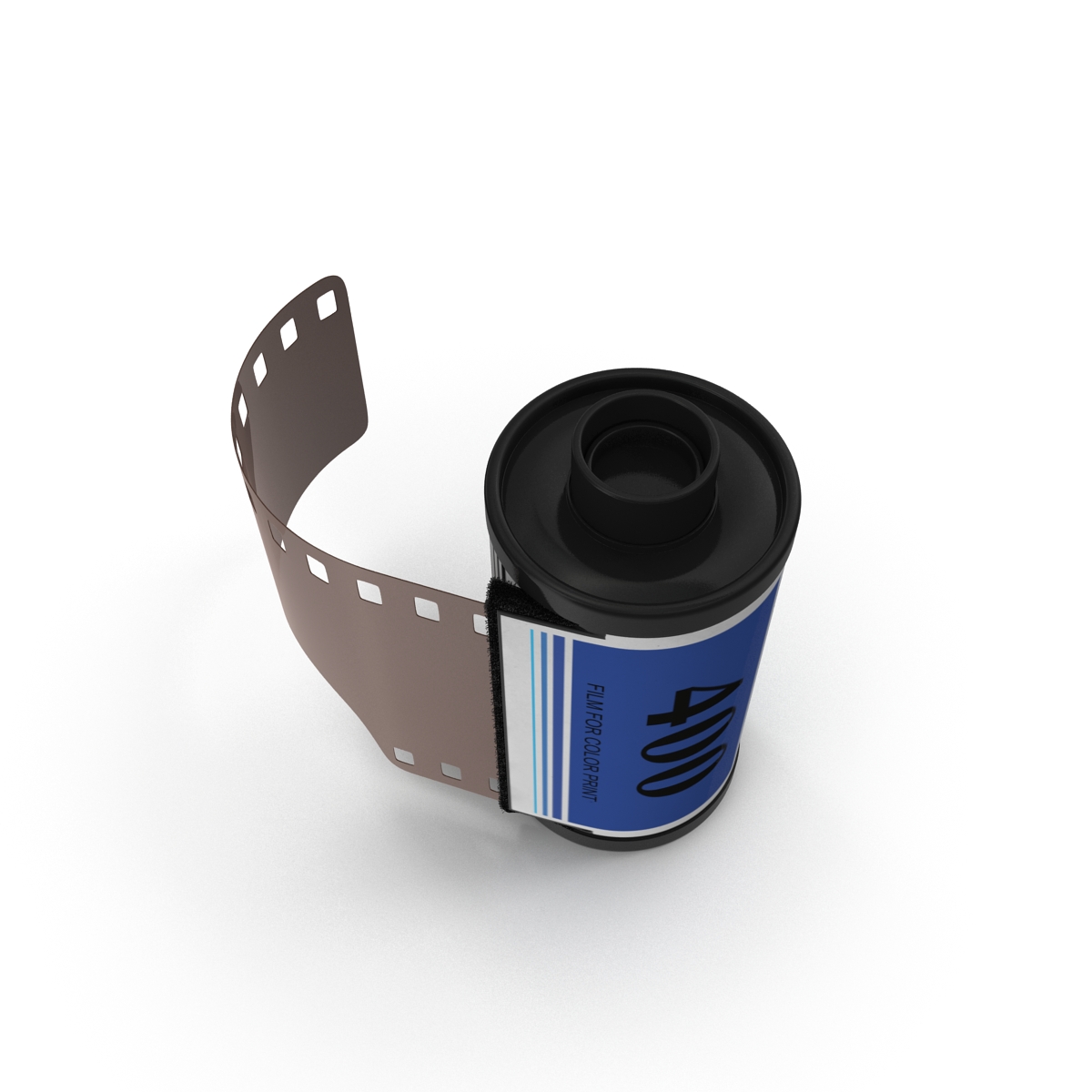 3D 35mm Film Roll Set model