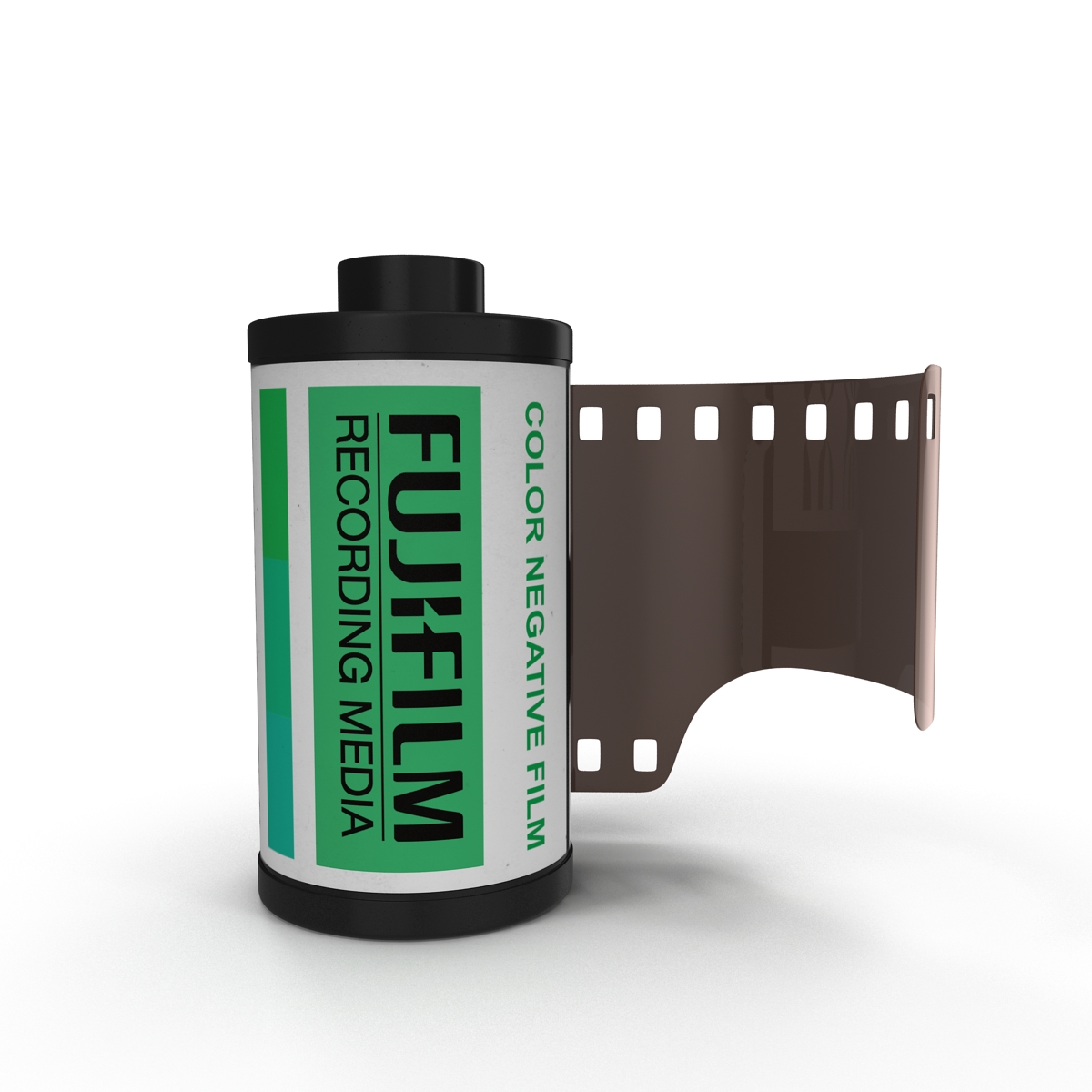 3D 35mm Film Roll Set model