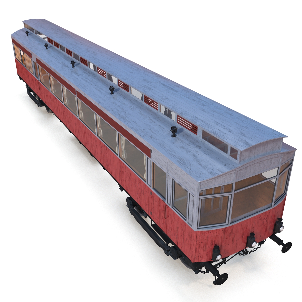 3D 1903 Petrol Electric Autocar model