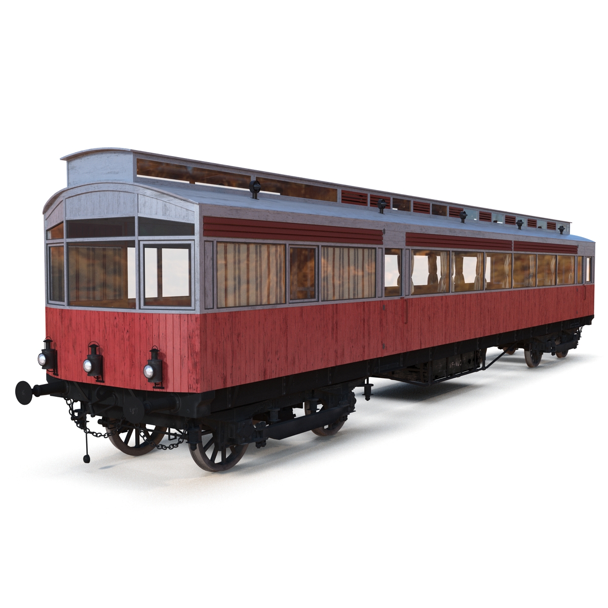 3D 1903 Petrol Electric Autocar model