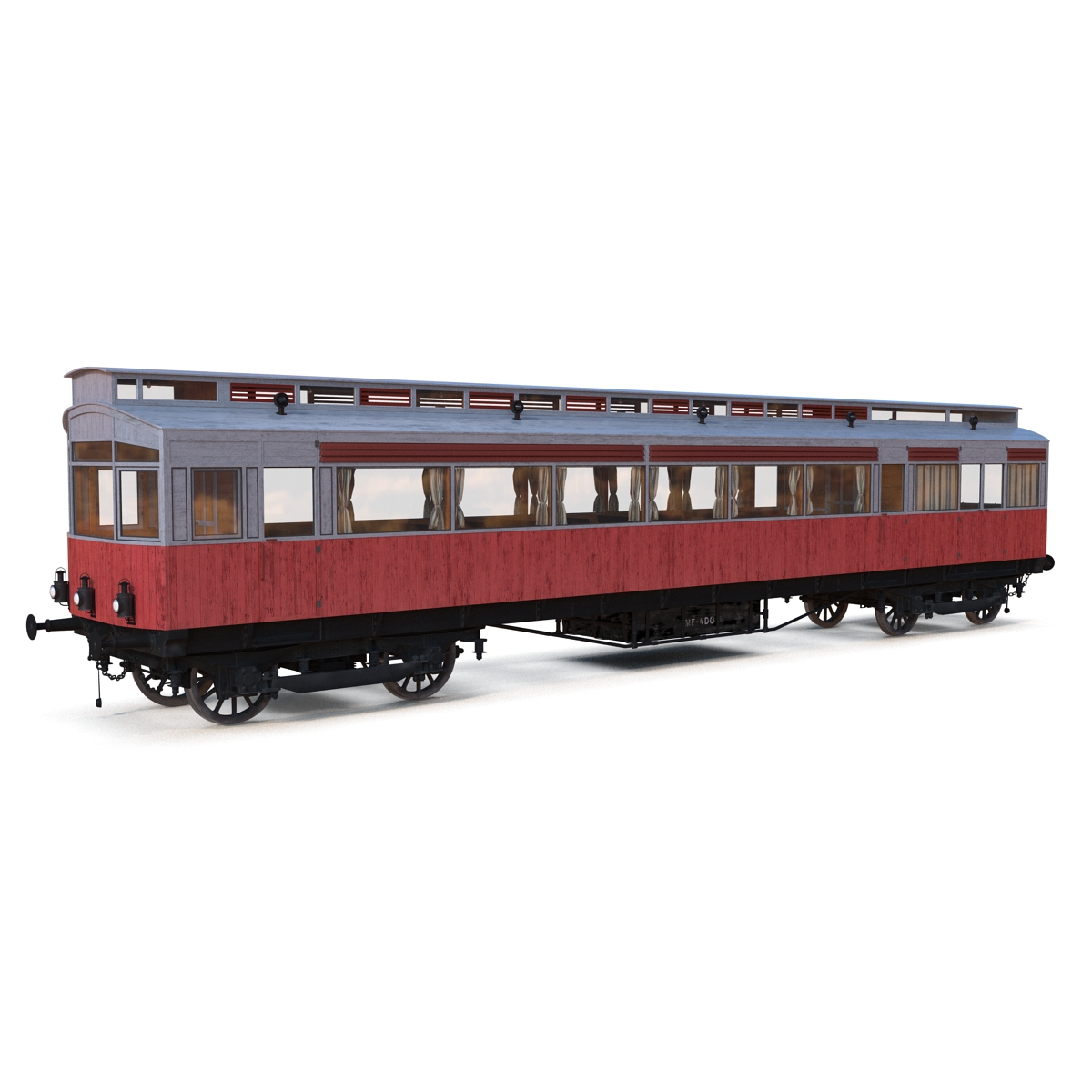 3D 1903 Petrol Electric Autocar model