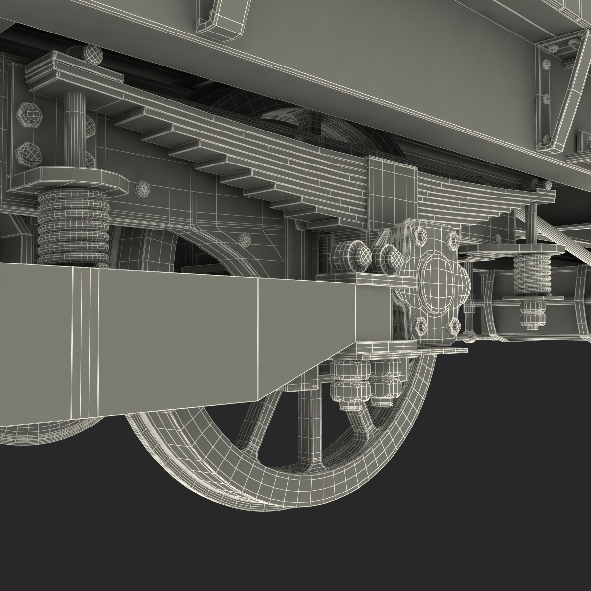 3D 1903 Petrol Electric Autocar model