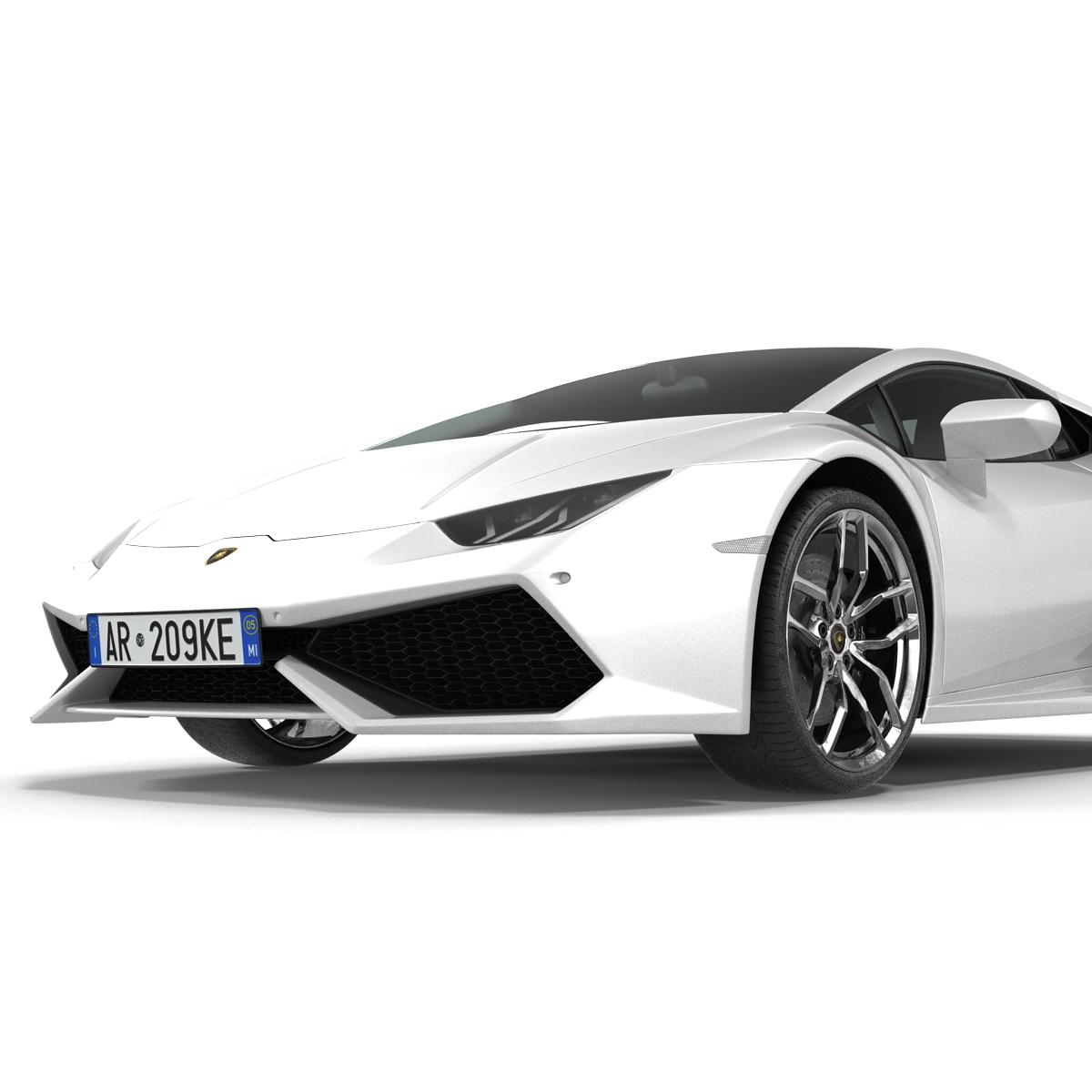 3D model Lamborghini Huracan Simple Interior