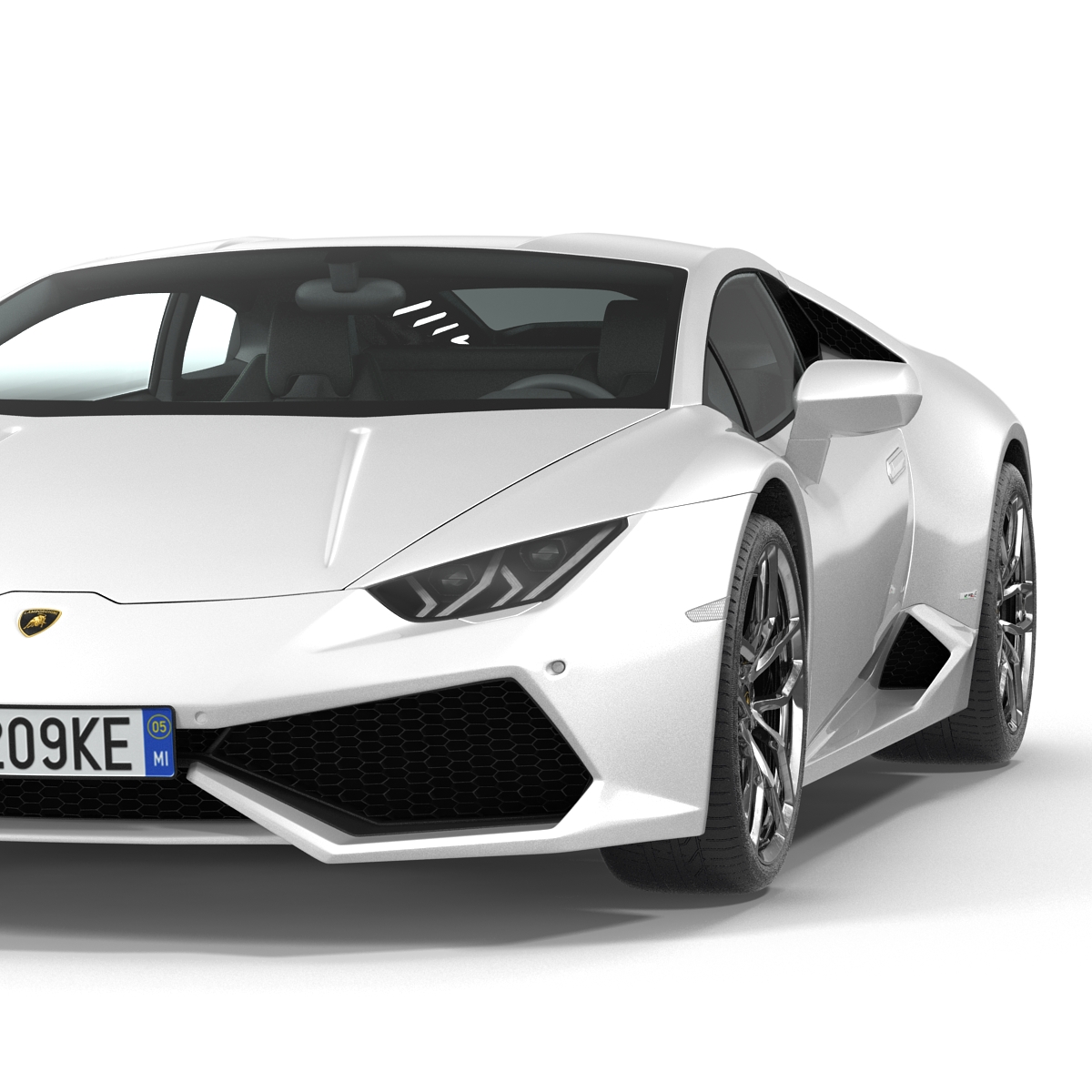 3D model Lamborghini Huracan Simple Interior