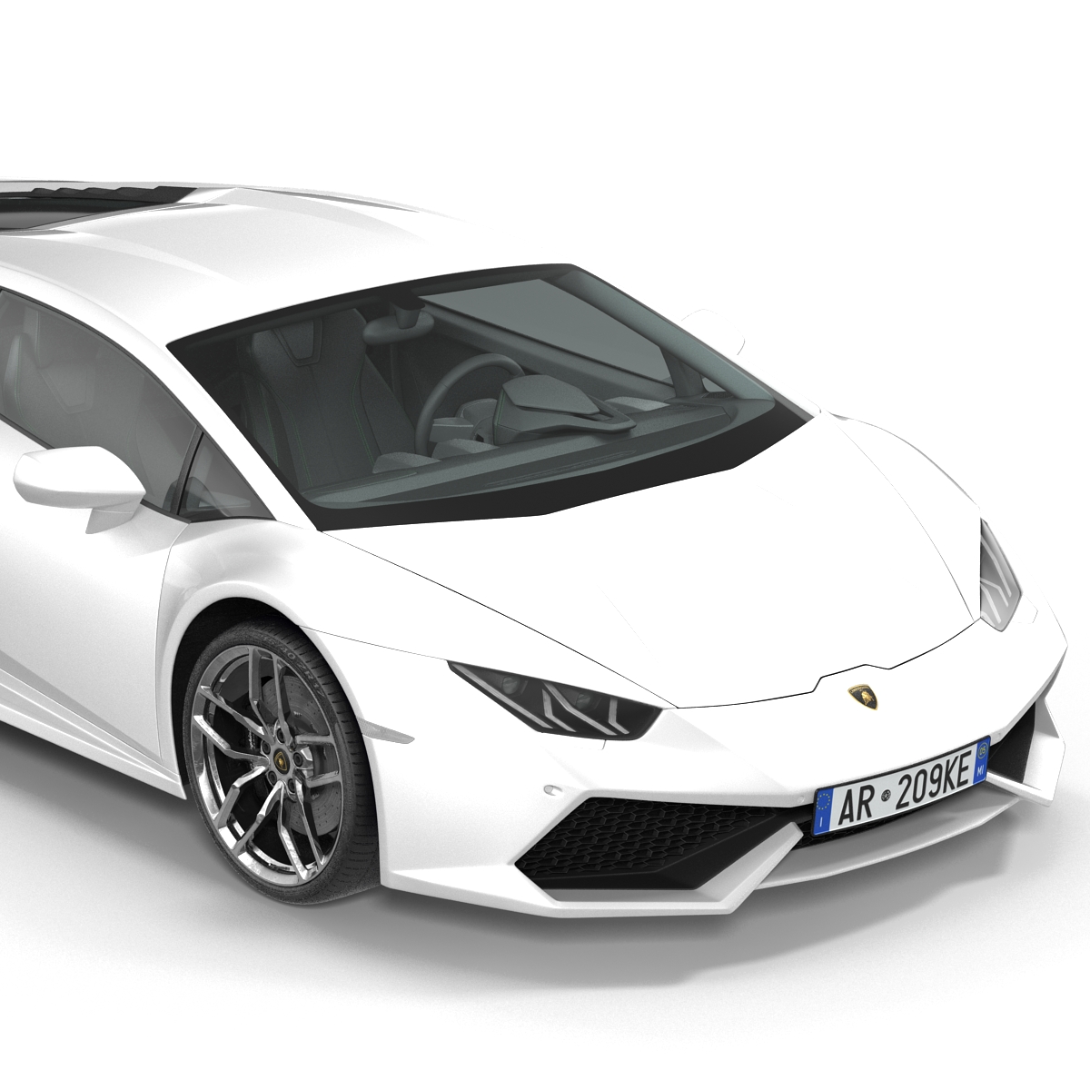 3D model Lamborghini Huracan Simple Interior