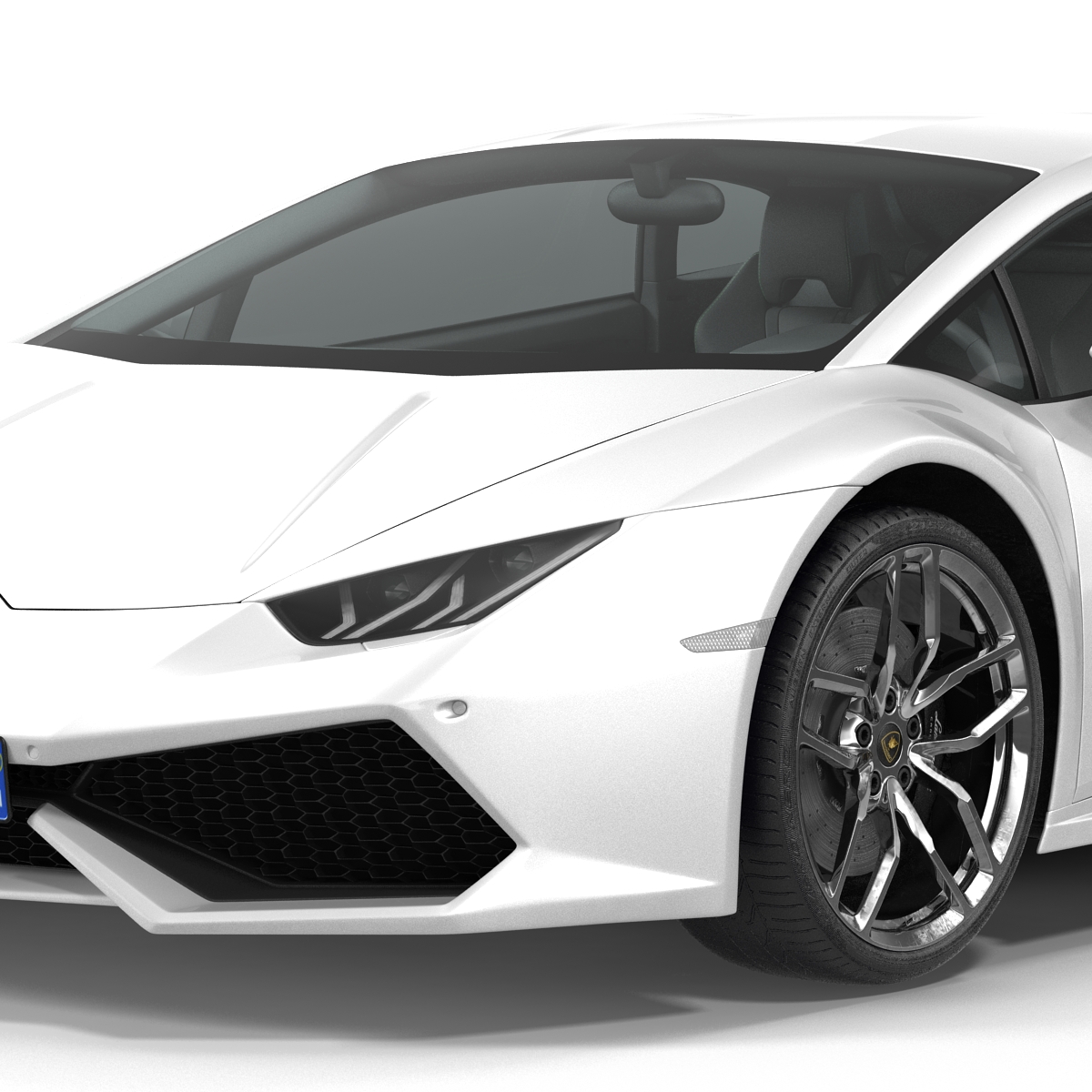 3D model Lamborghini Huracan Simple Interior