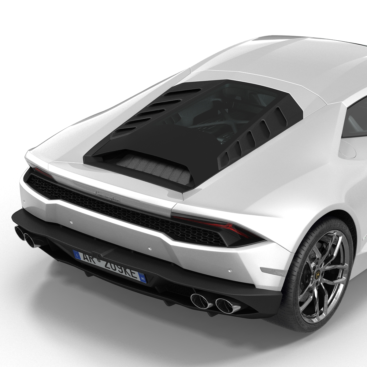 3D model Lamborghini Huracan Simple Interior