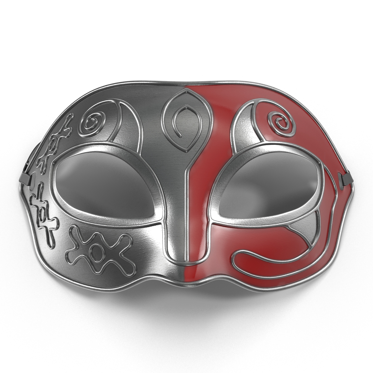 Masquerade Mask Red 3D model