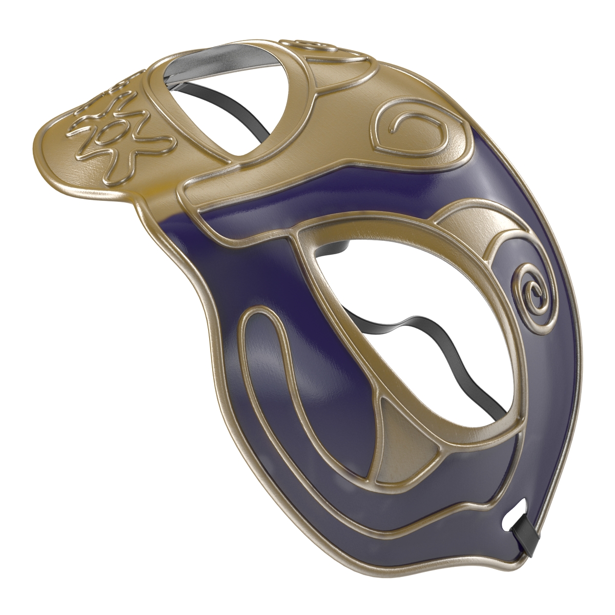 Masquerade Mask Purple 3D