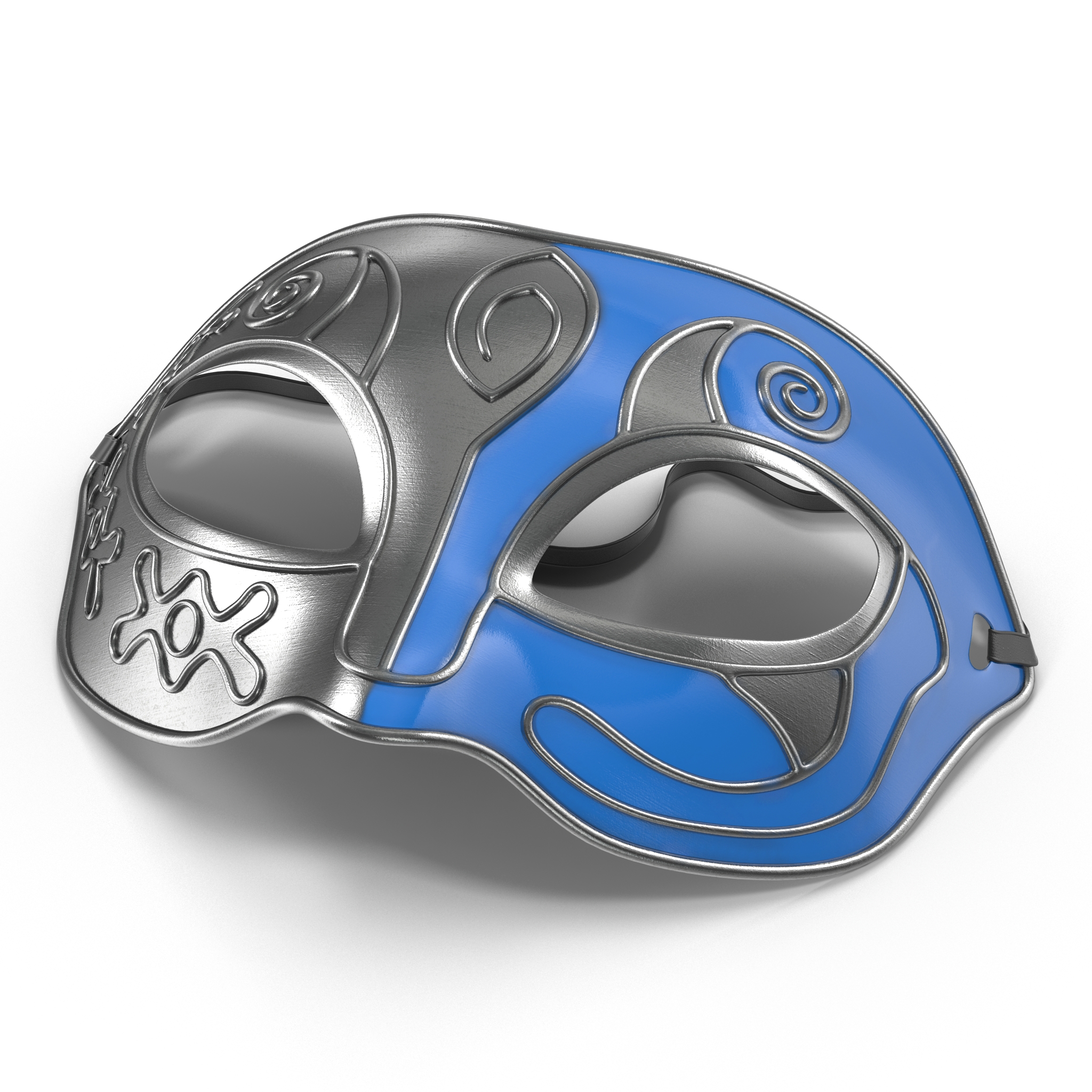 3D model Masquerade Mask Blue