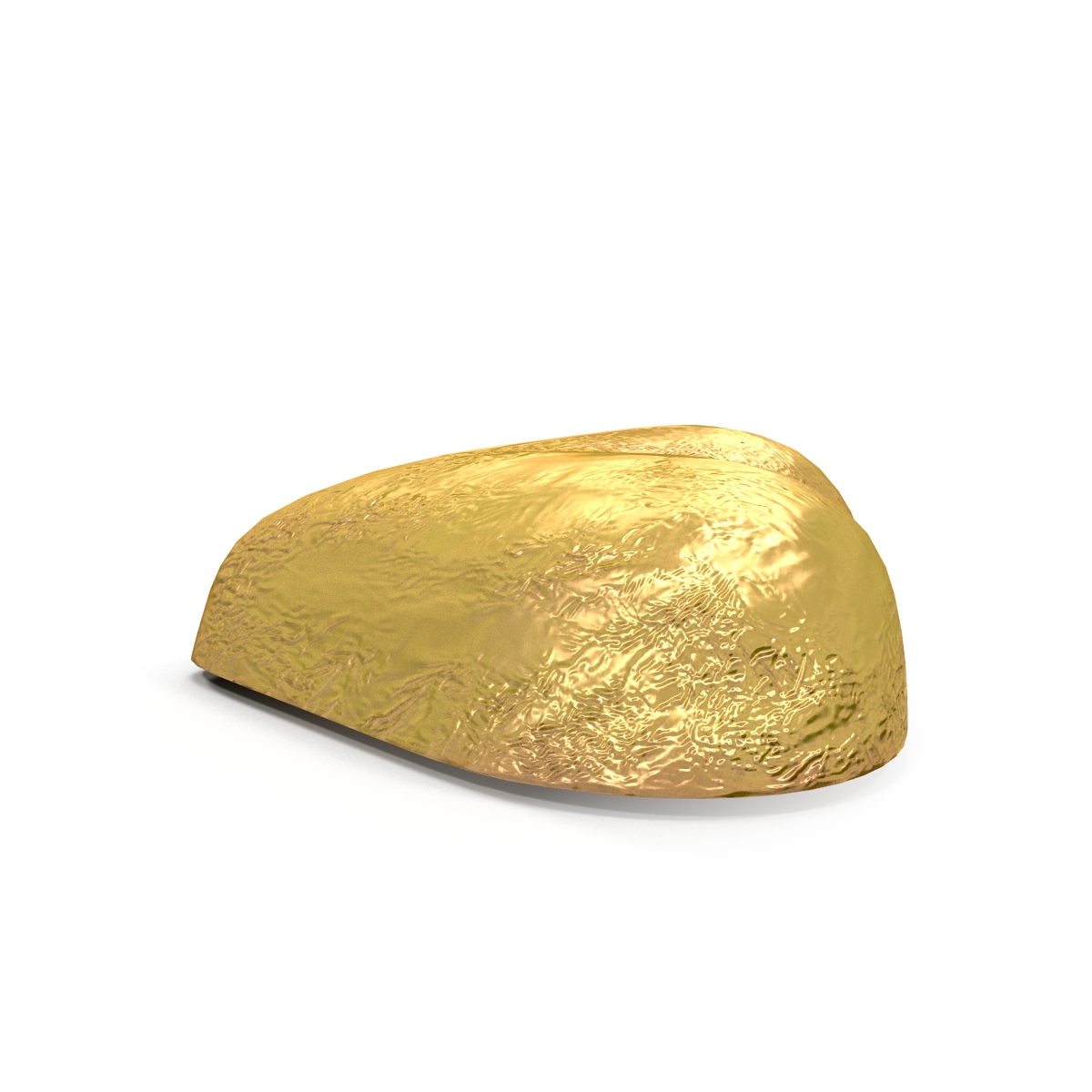 Chocolate Candy Heart in Gold Foil 3D model