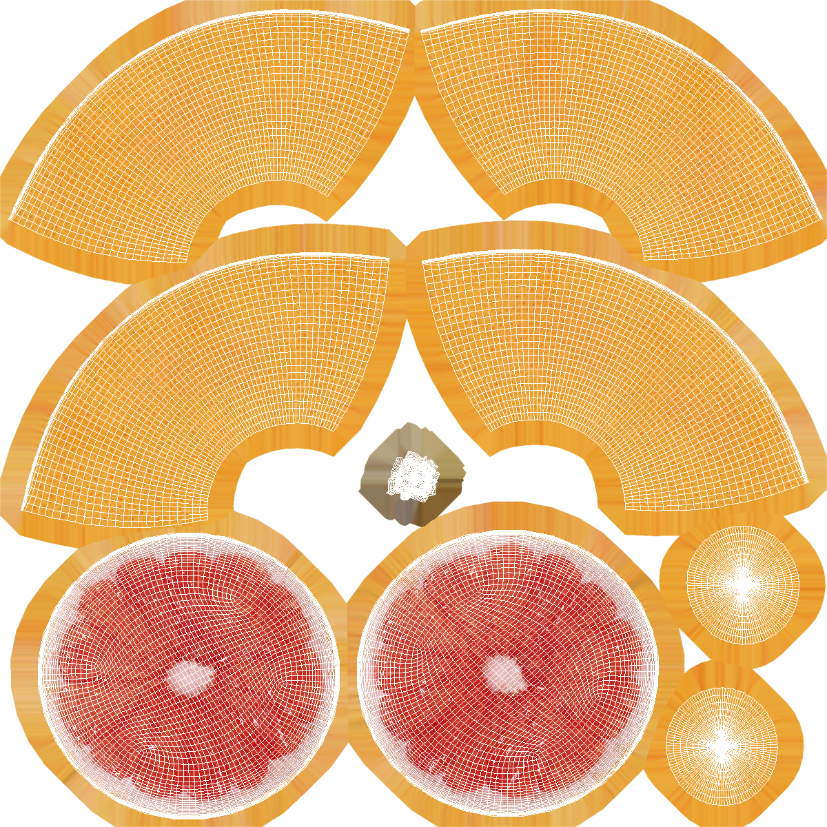 Grapefruit Cross Section 3D model