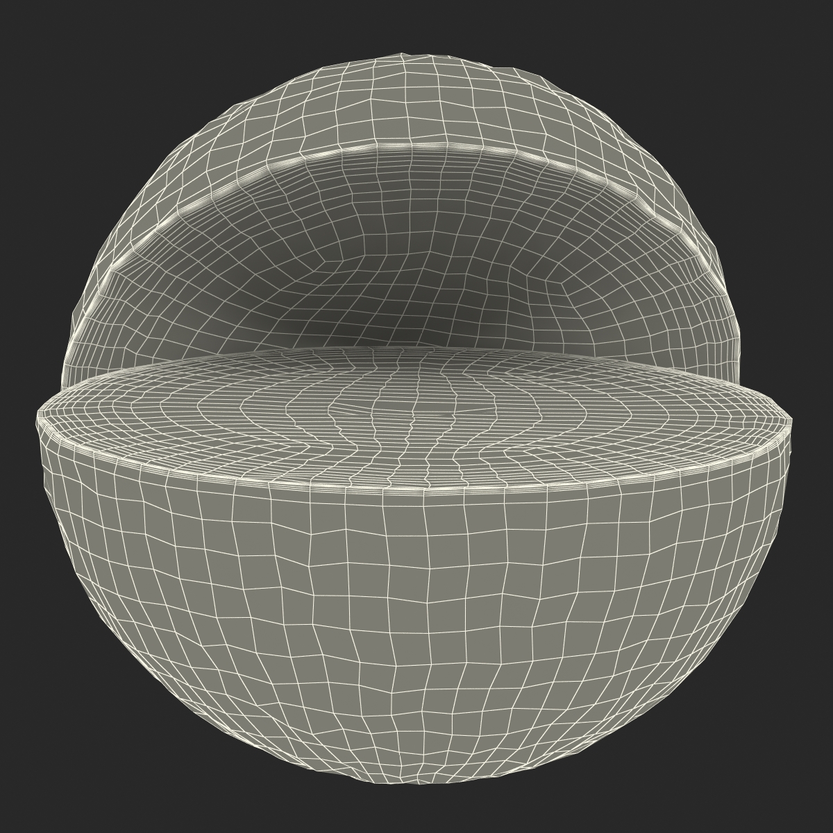 Grapefruit Cross Section 3D model