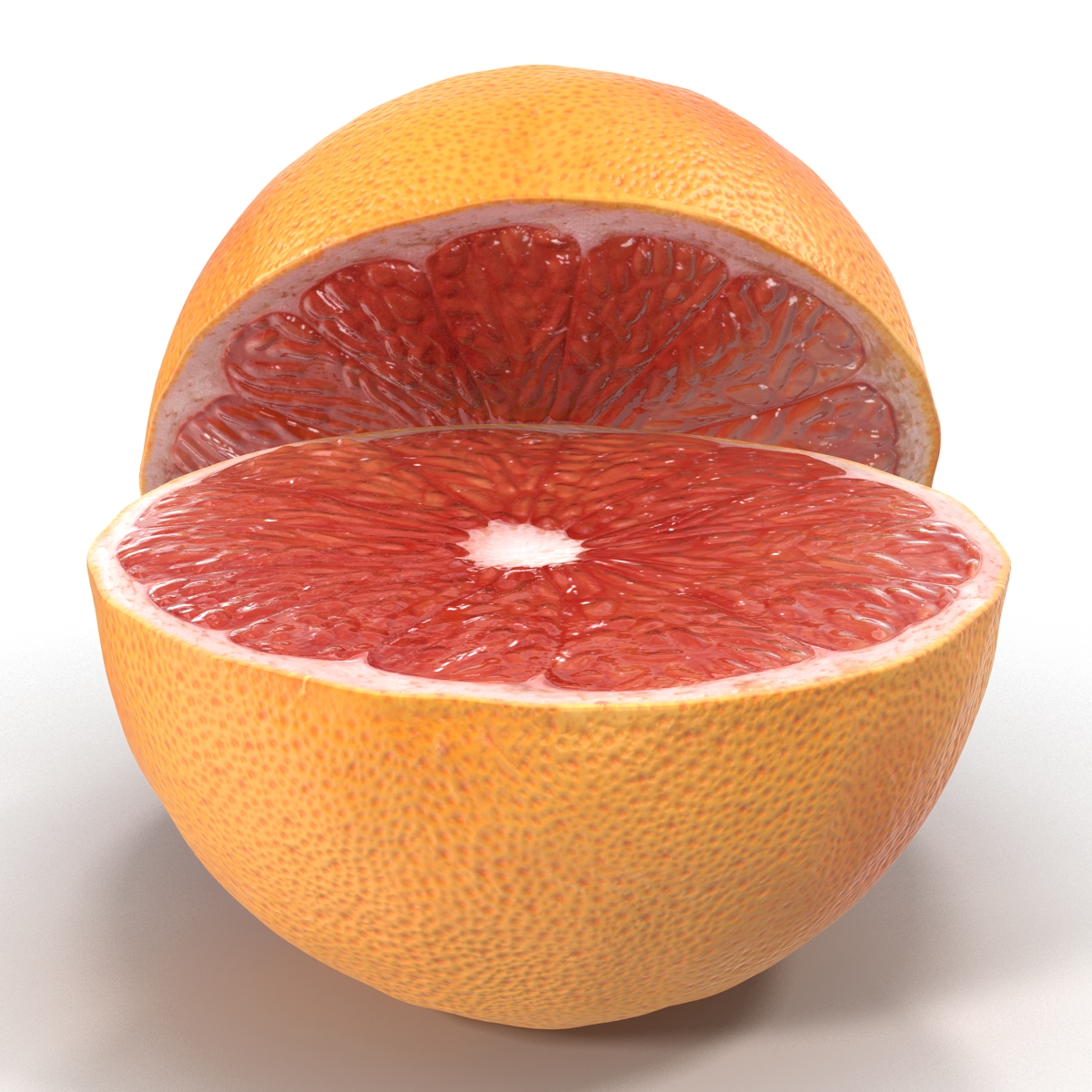 3D Grapefruit Cross Section 2