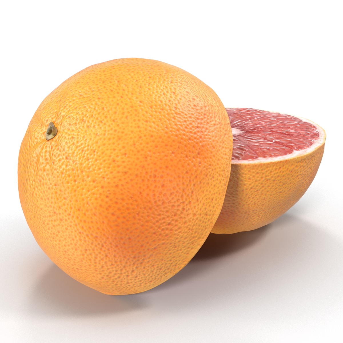 3D Grapefruit Cross Section 2