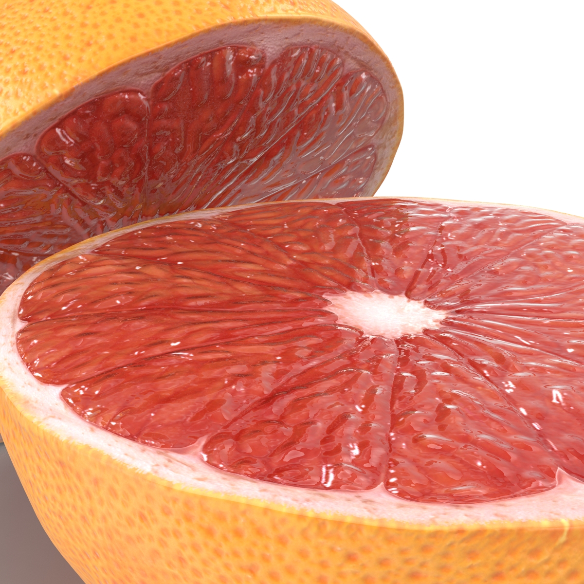 3D Grapefruit Cross Section 2