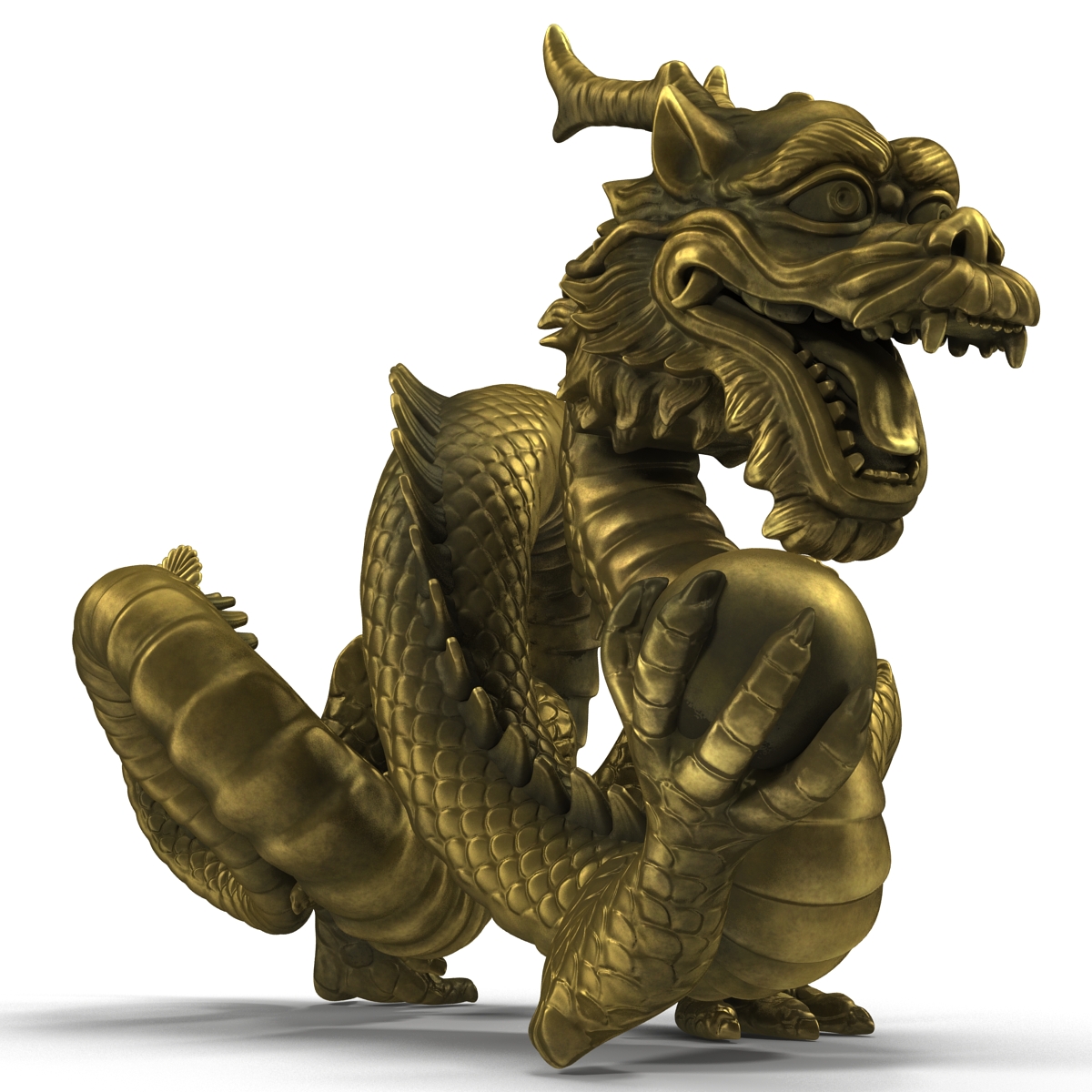 3D Chinese Dragon Statue