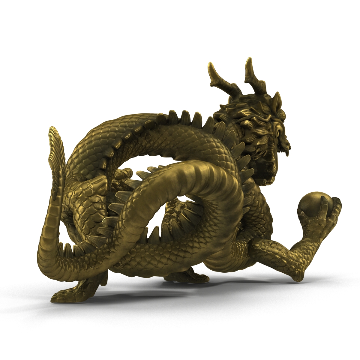 3D Chinese Dragon Statue