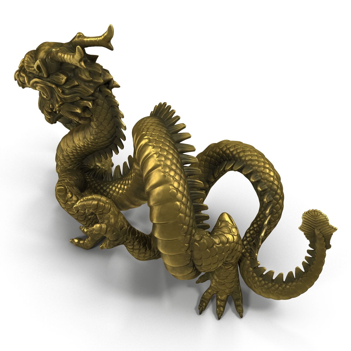 3D Chinese Dragon Statue