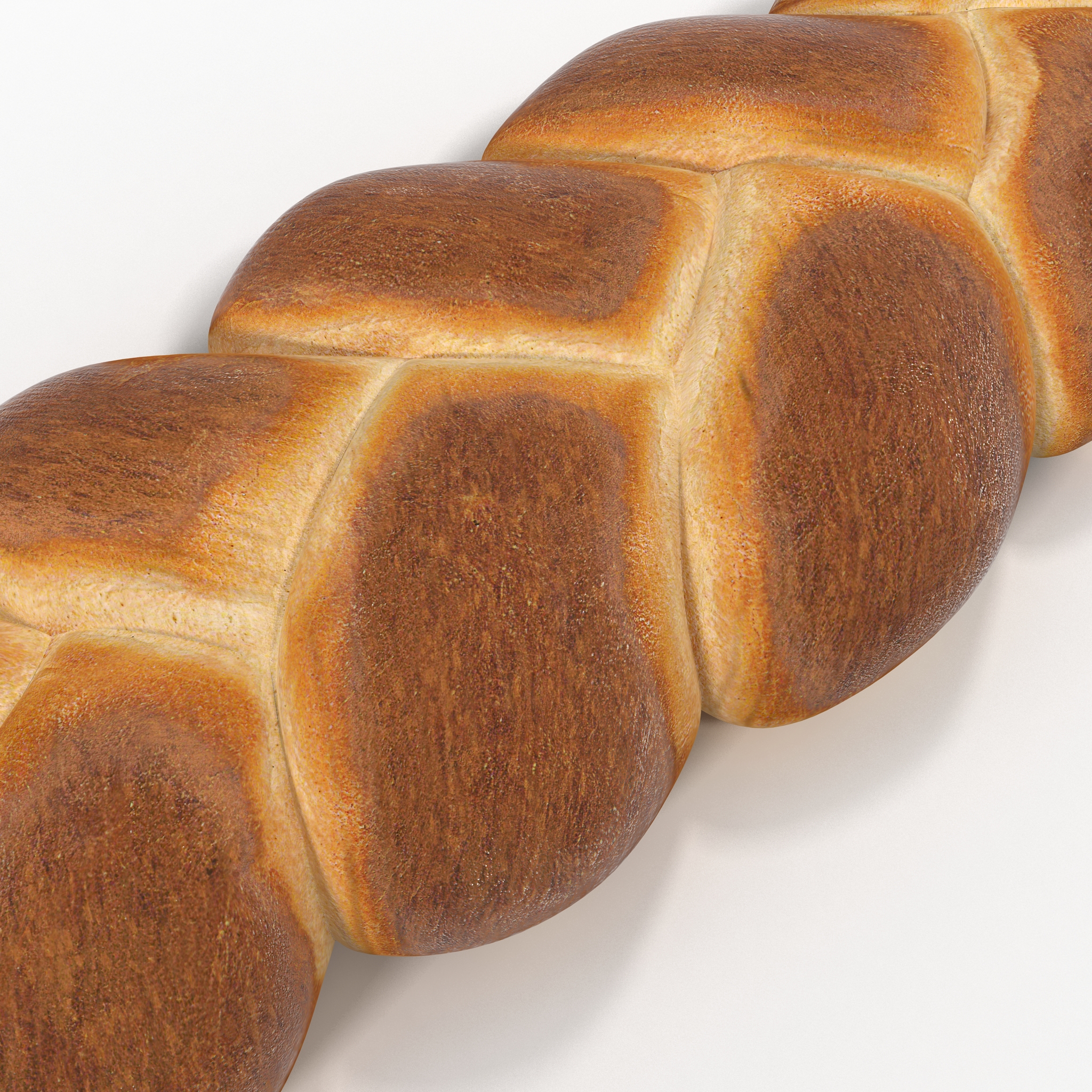 3D Challah Bread model