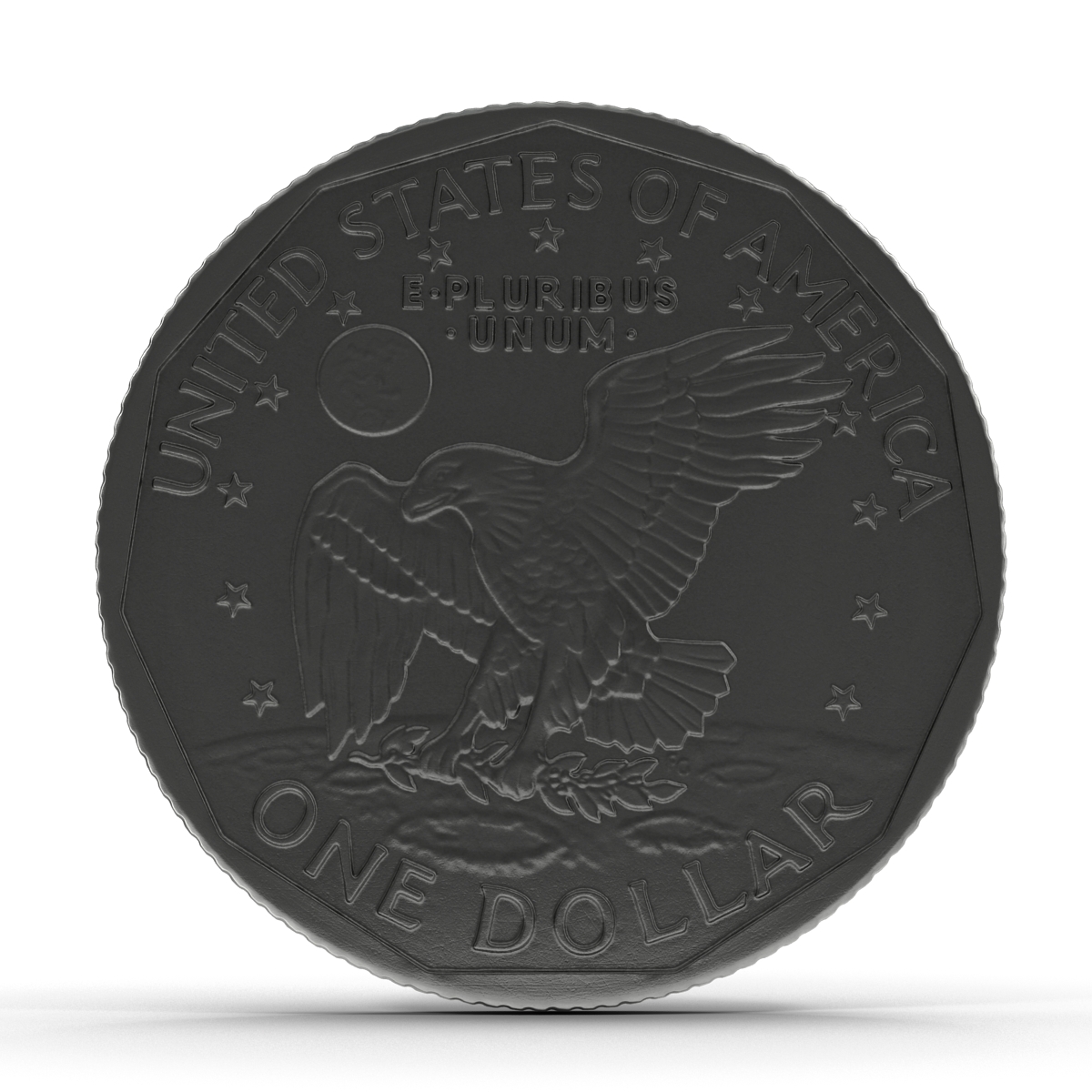 3D US Silver Dollar