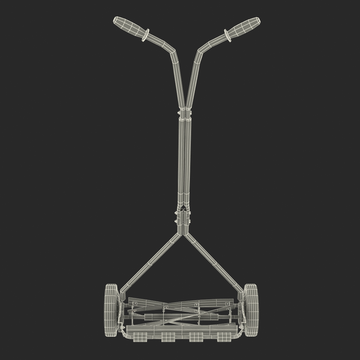 3D Vintage Push Mower model