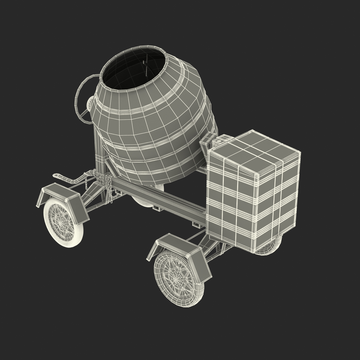 Cement Mixer 2 3D model