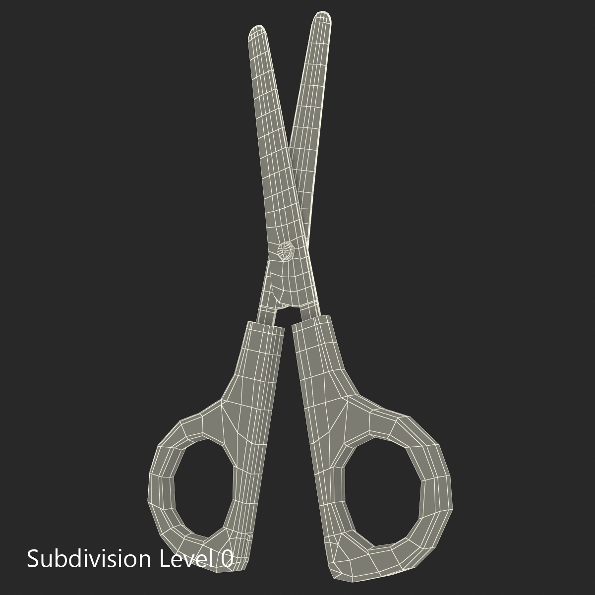 3D model Scissors 2 Blue