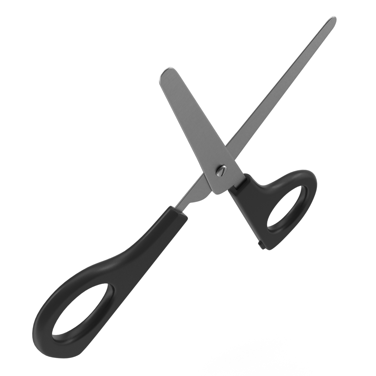 3D Scissors 2 Black