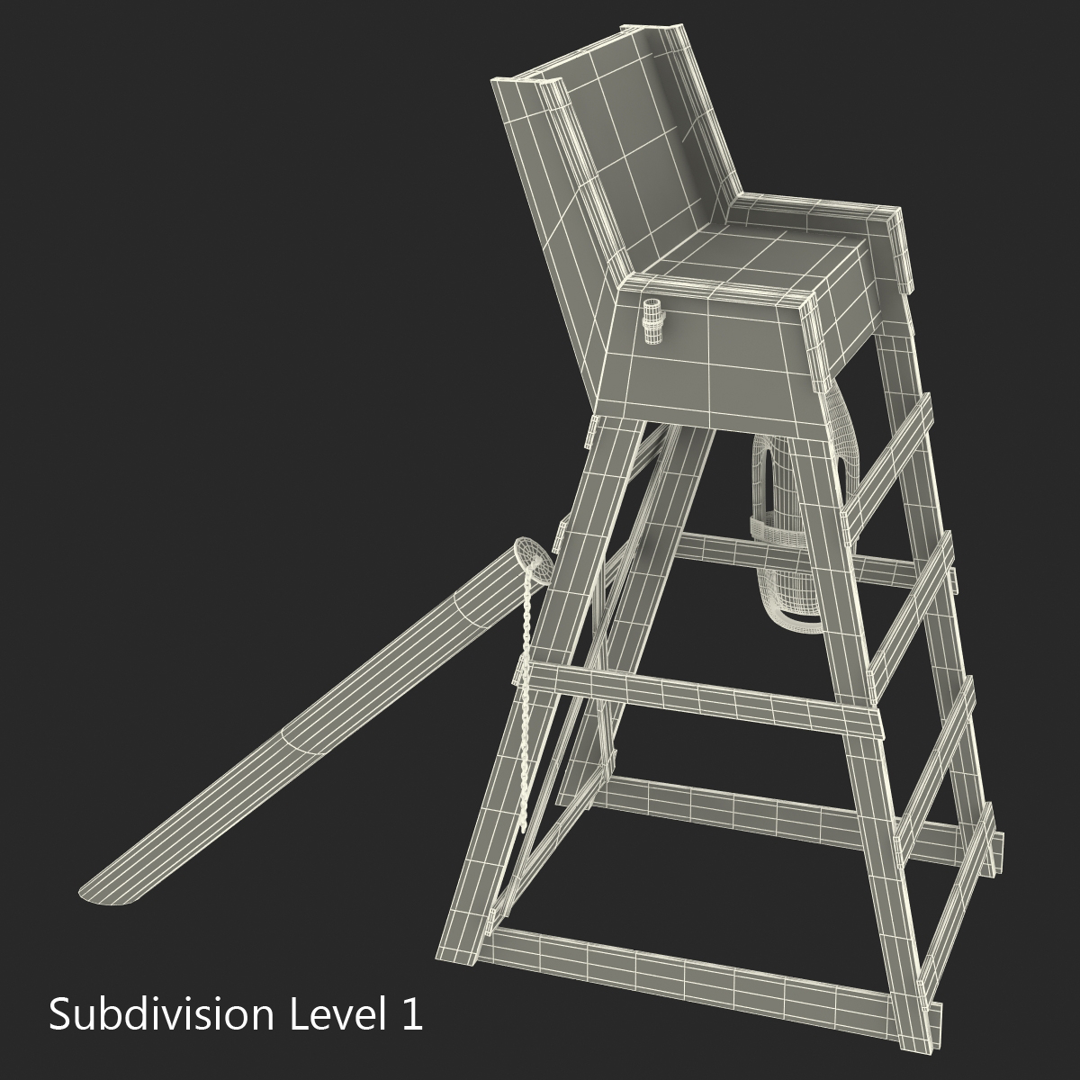 3D model Lifeguard Chair