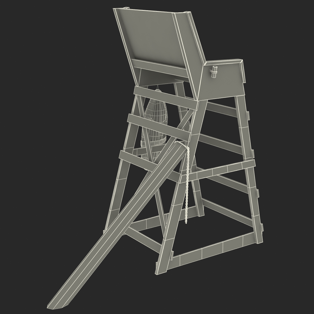 3D model Lifeguard Chair