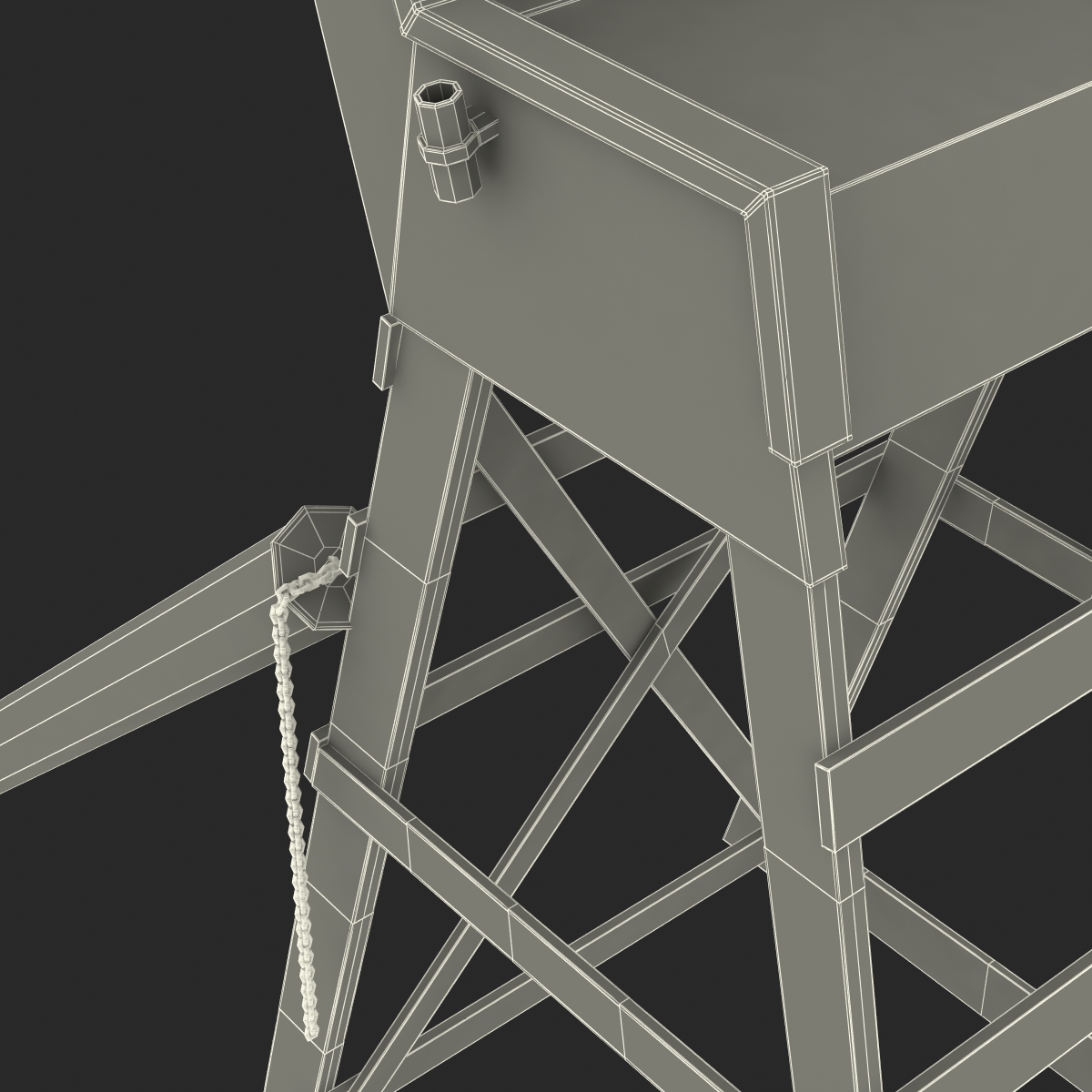 3D model Lifeguard Chair