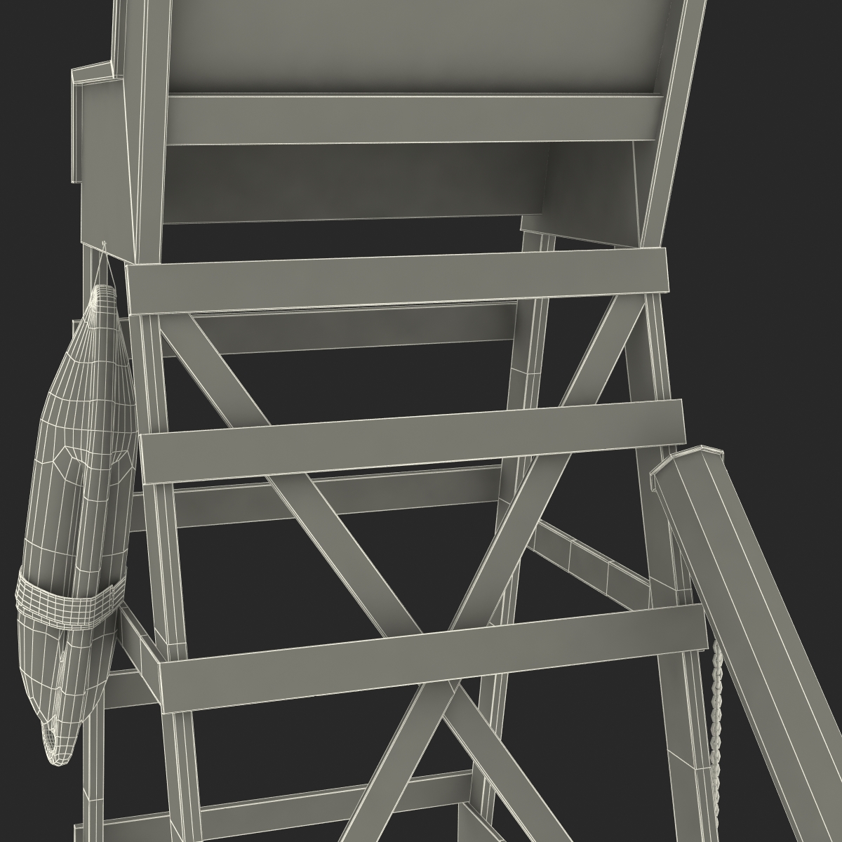 3D model Lifeguard Chair