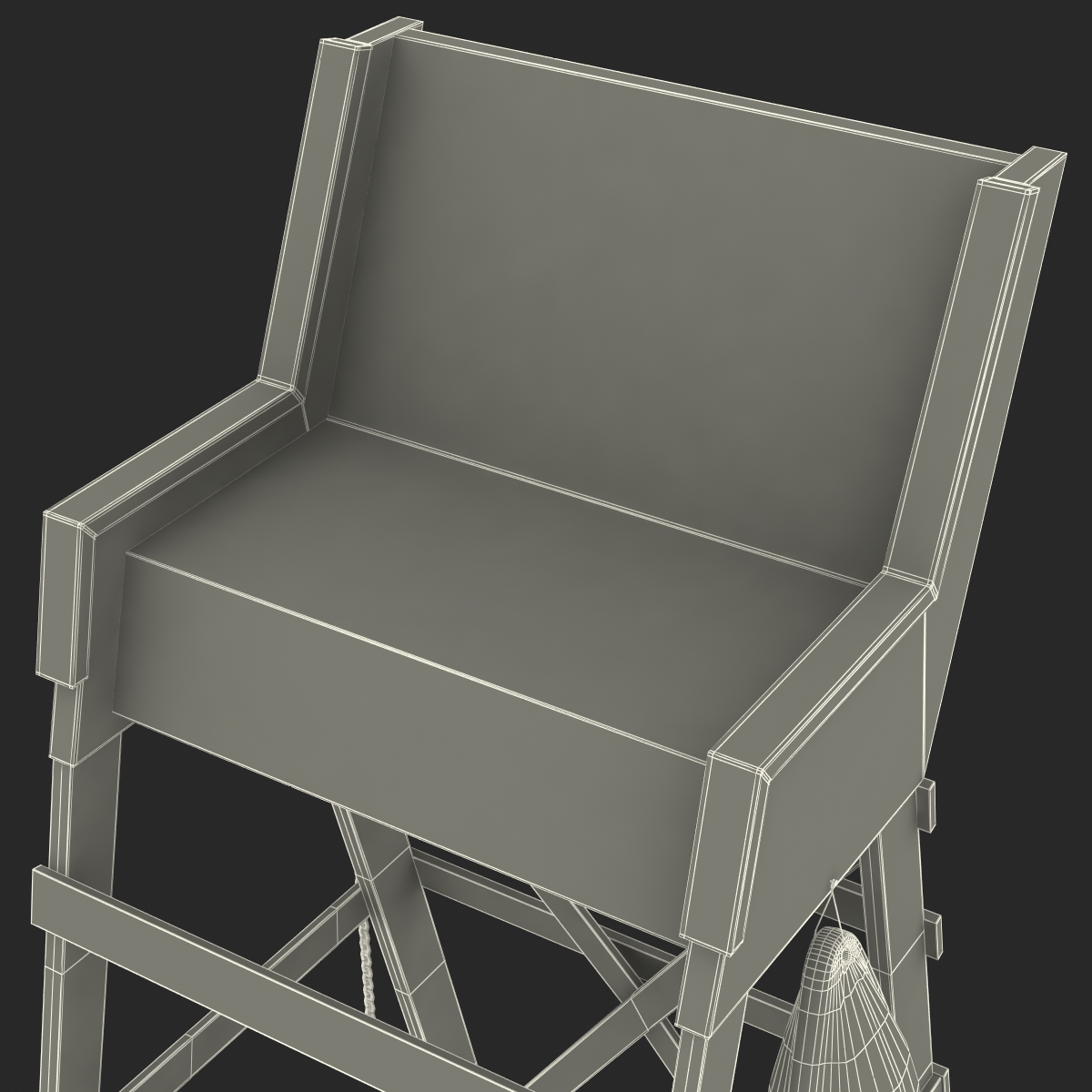 3D model Lifeguard Chair