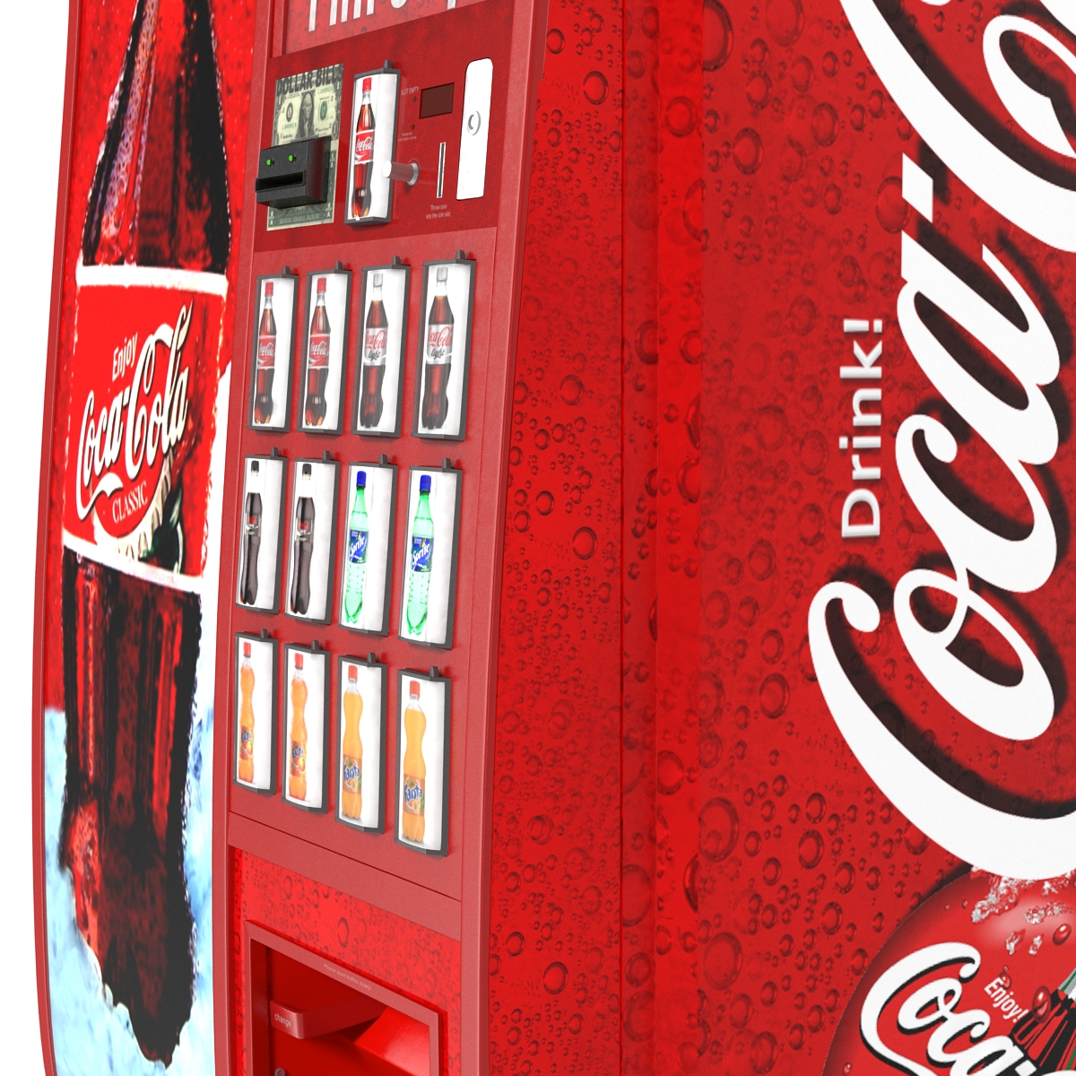 3D model Coca Cola Vending Machine