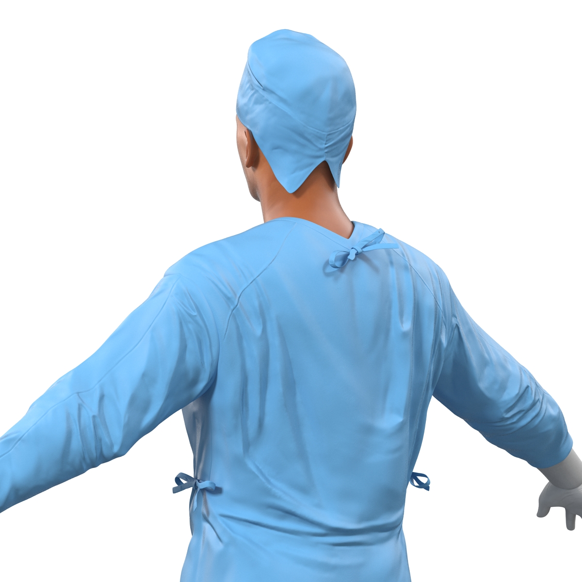 3D model Male Surgeon Mediterranean Rigged 2