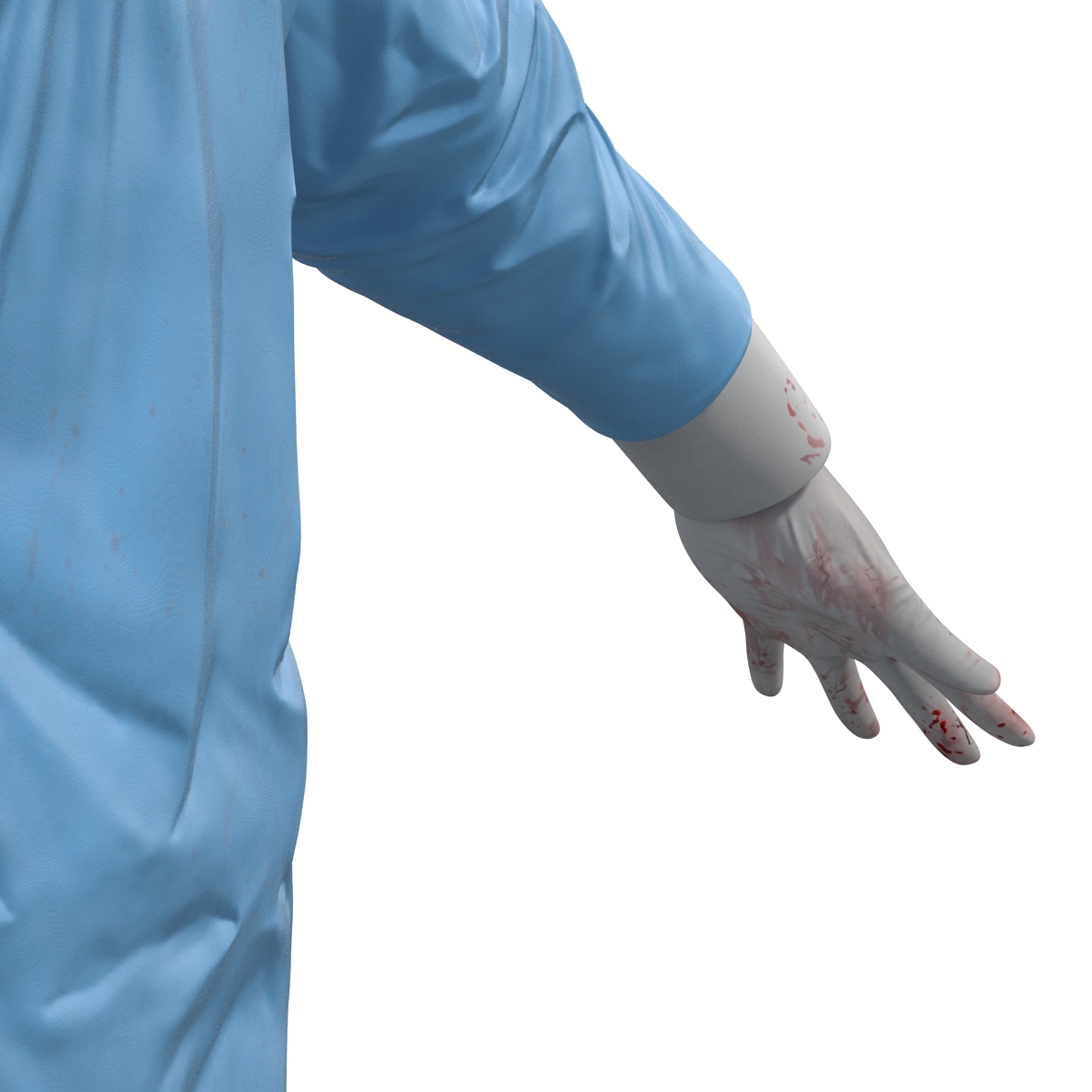 3D model Male Surgeon Mediterranean Rigged 4