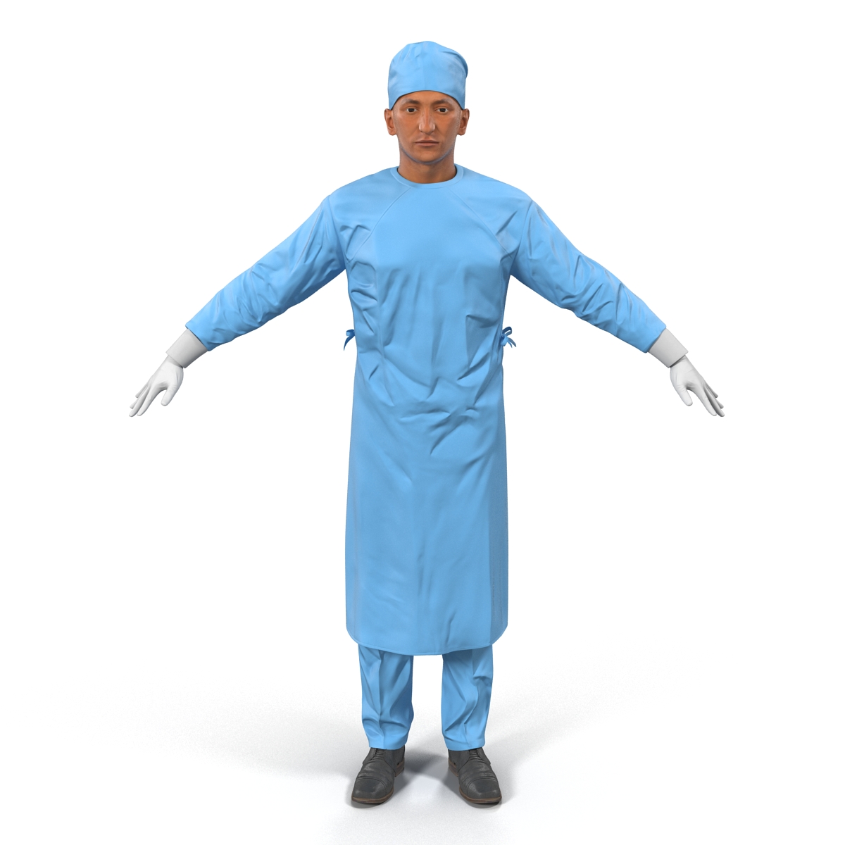 3D Male Surgeon Mediterranean 2 model