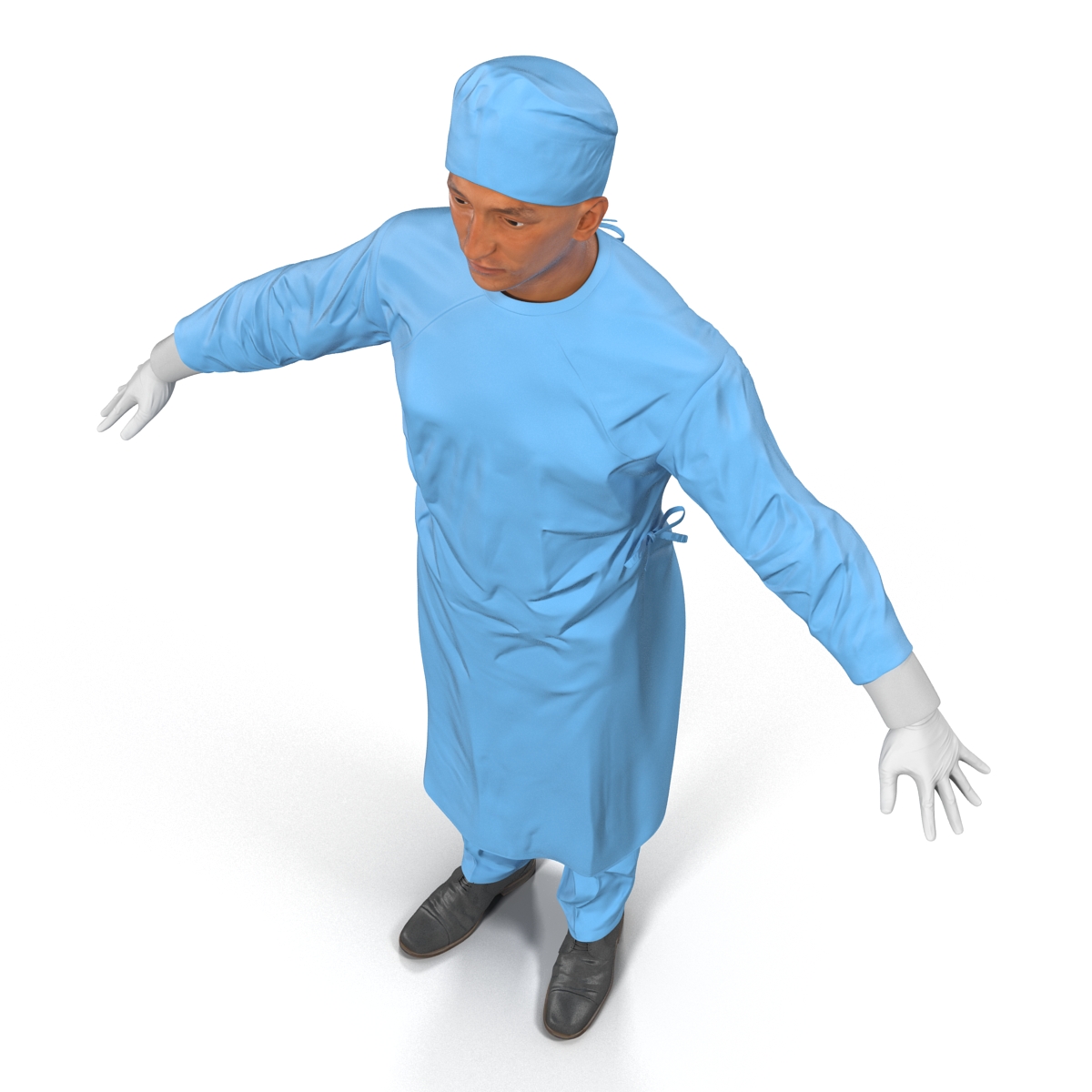 3D Male Surgeon Mediterranean 2 model