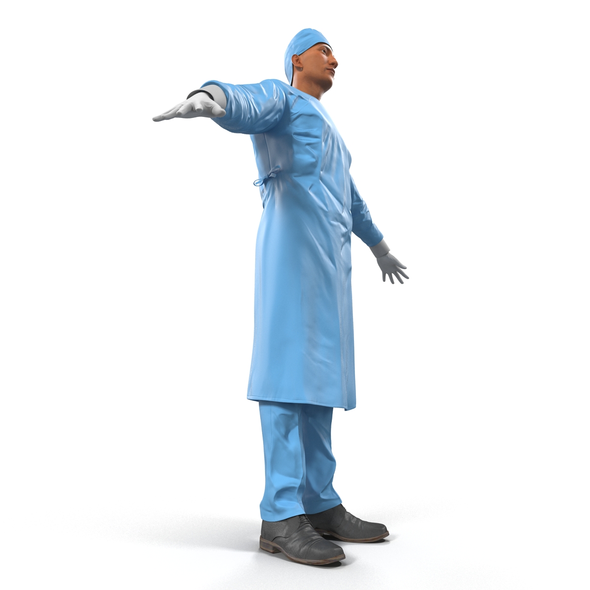 3D Male Surgeon Mediterranean 2 model